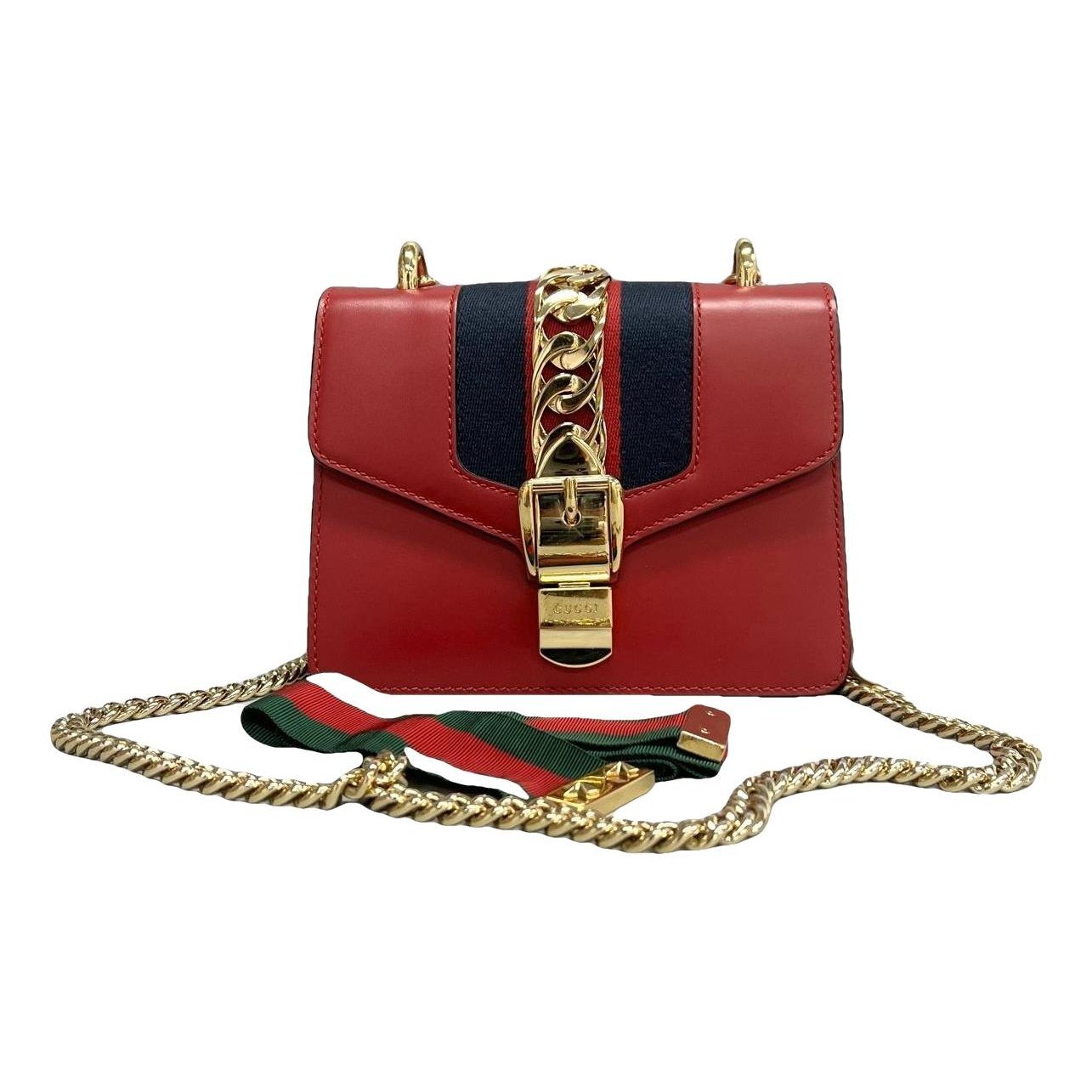 Sylvie Flap Chain leather handbag