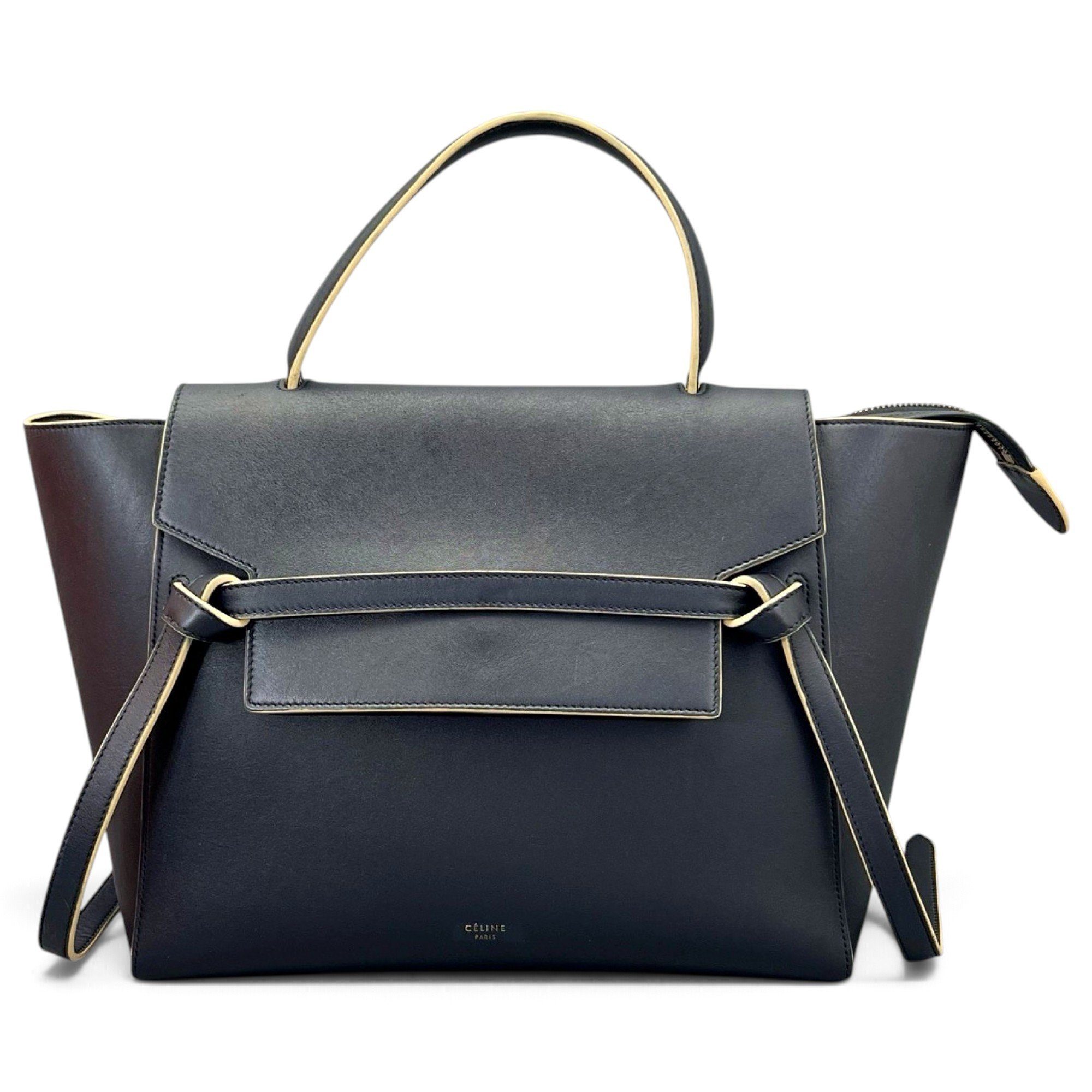 Belt leather handbag