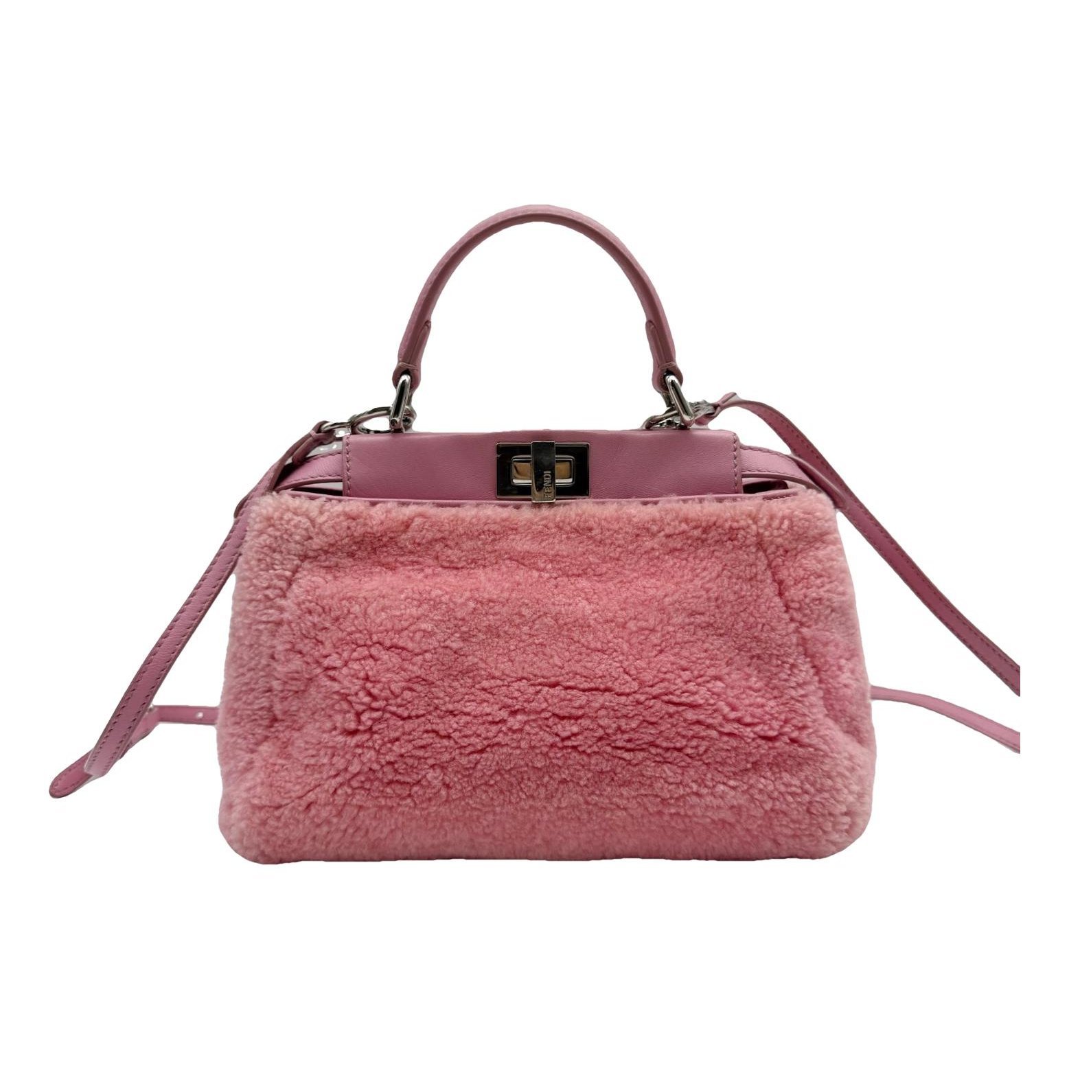 Peekaboo wool handbag