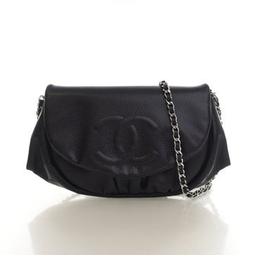 Calfskin Half Moon Wallet On Chain