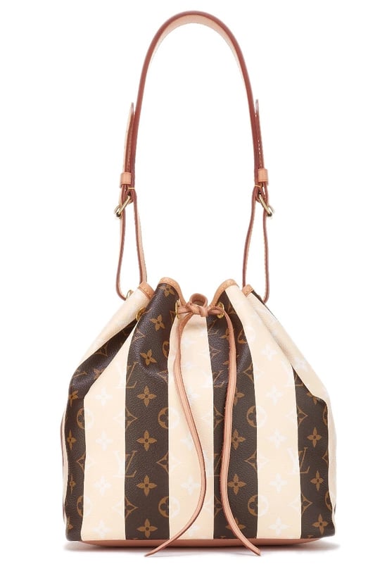 Monogram Canvas Cream Rayures Noé Petite