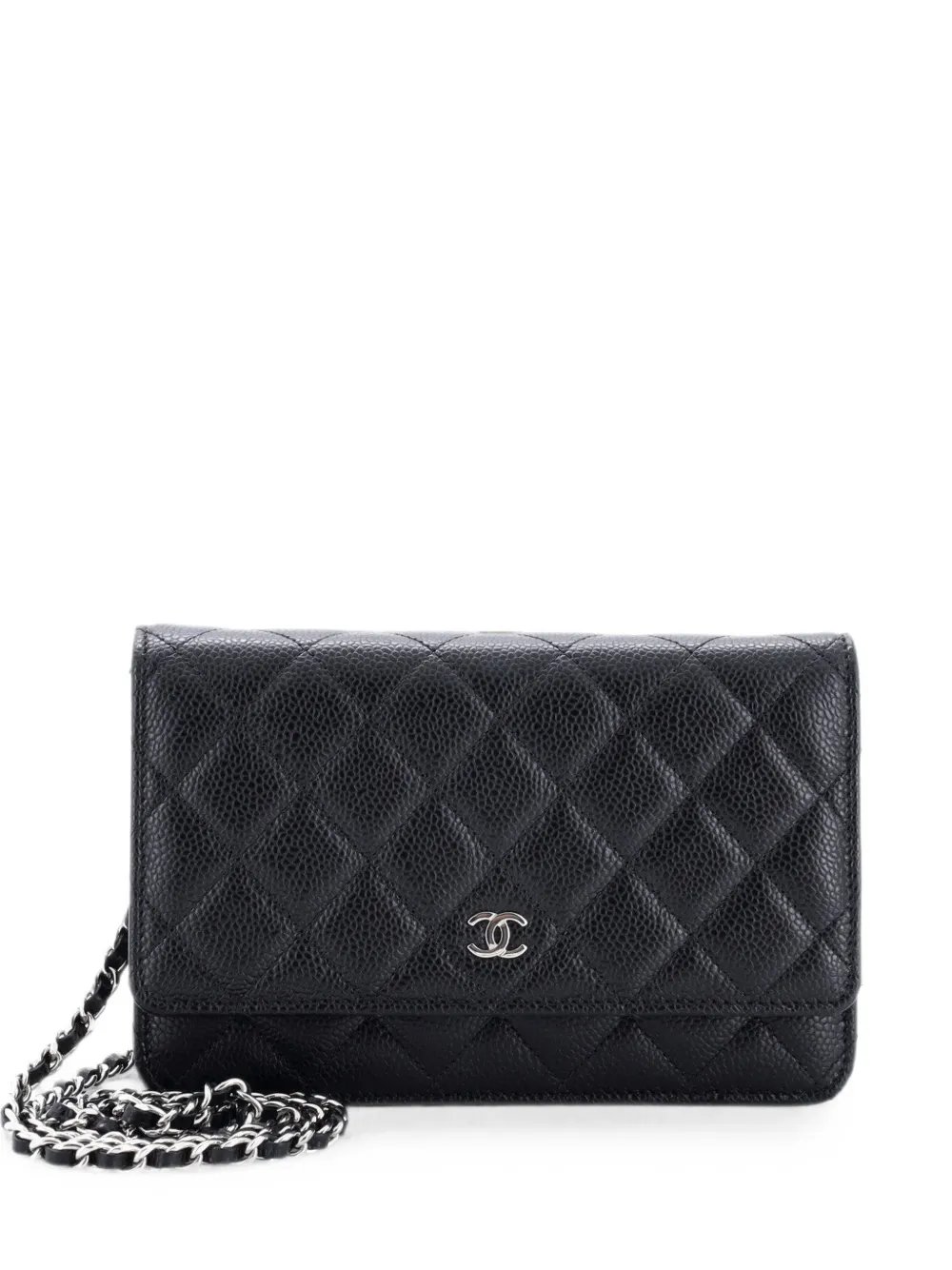 Wallet on Chain Quilted Caviar crossbody bag