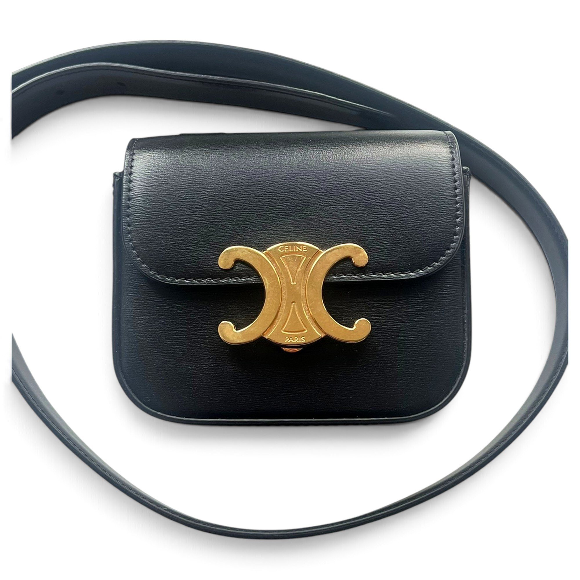 Triomphe leather handbag