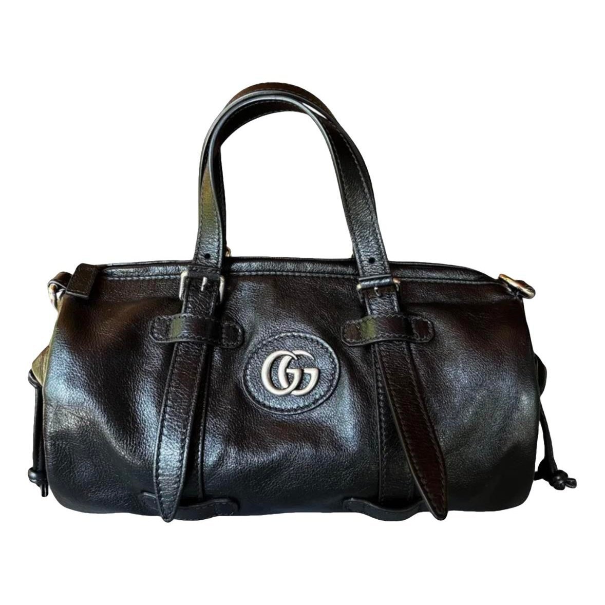 Boston leather handbag