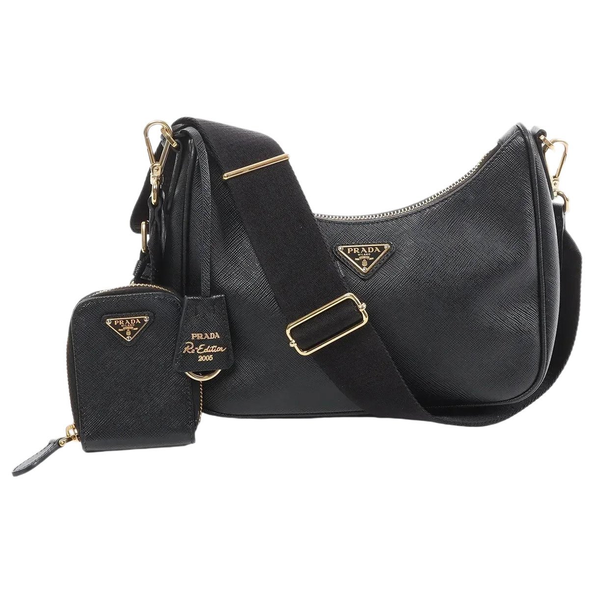Re-edition leather crossbody bag