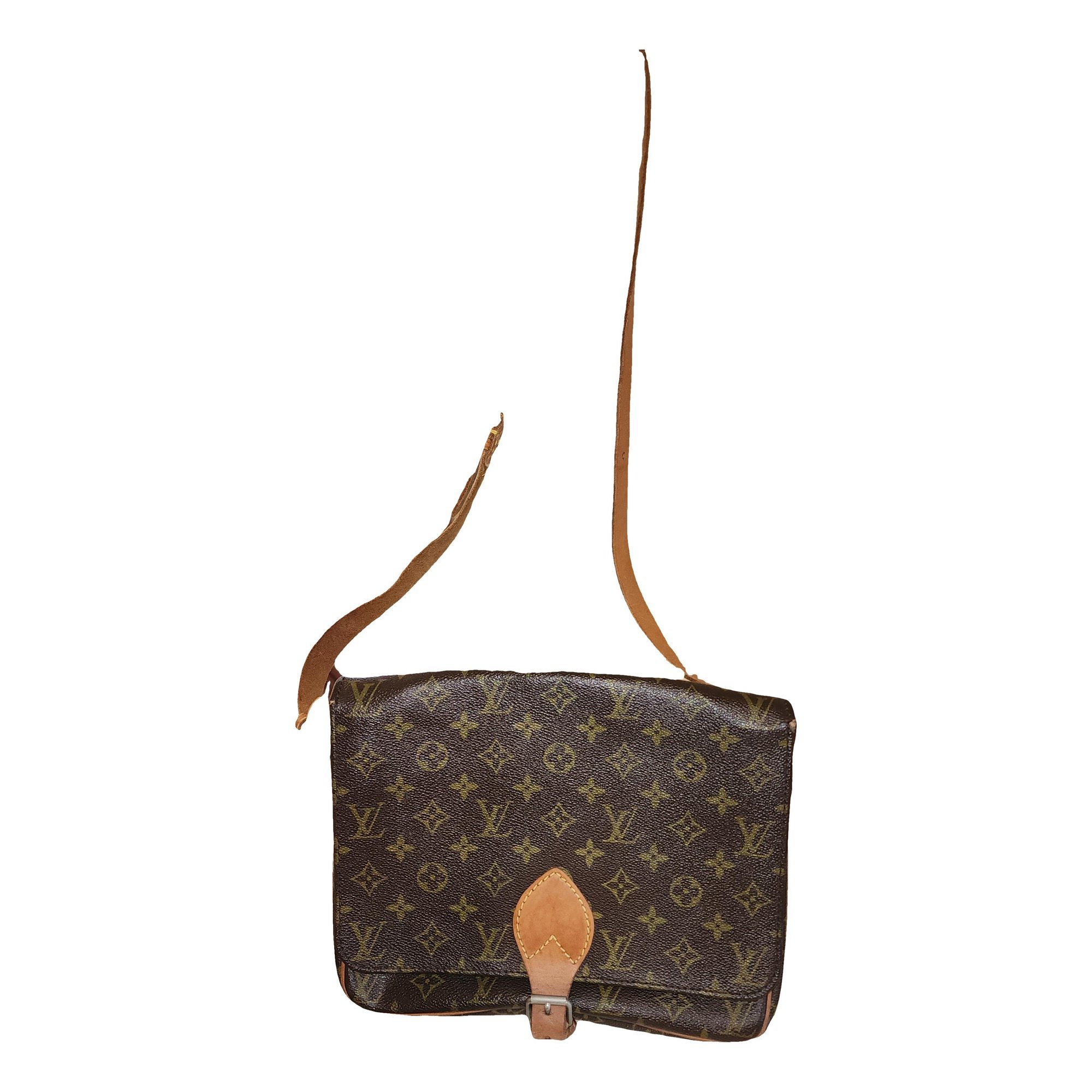 Cartouchière leather crossbody bag