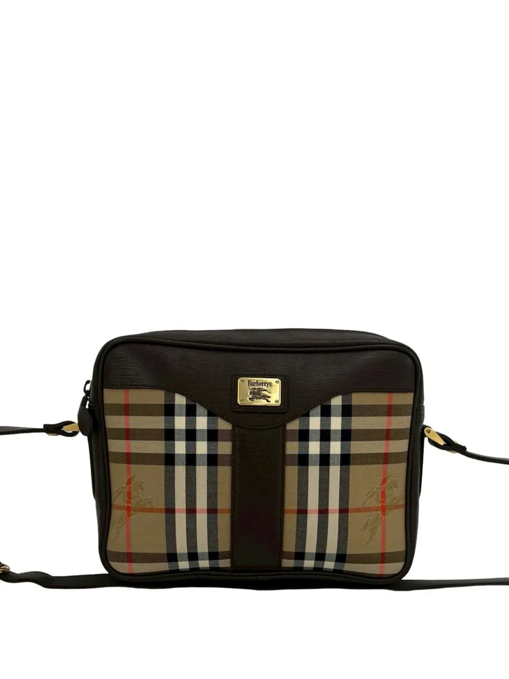20th Century Haymarket Check Canvas crossbody bag