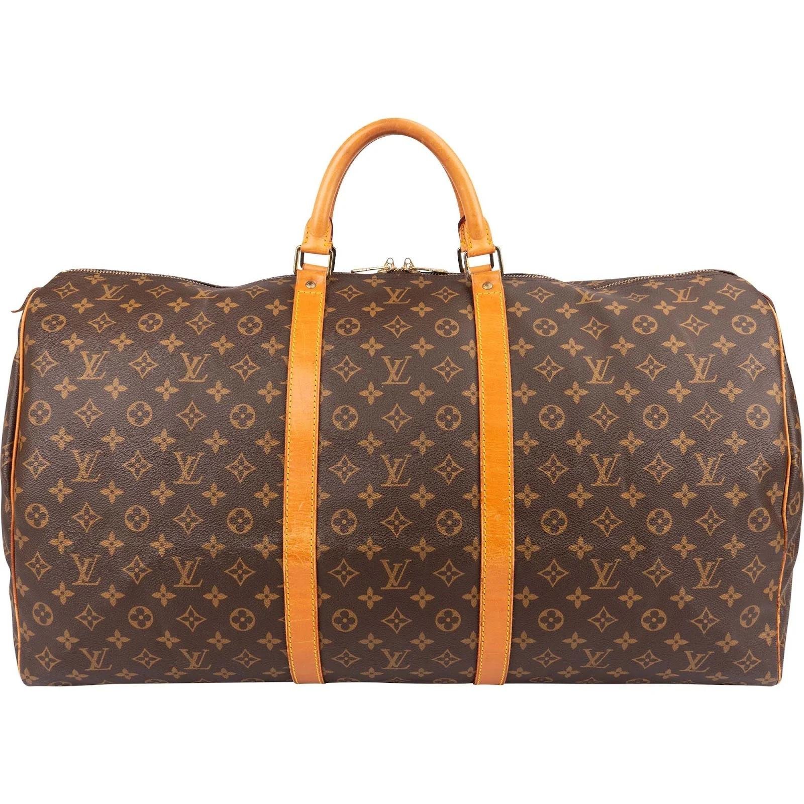 Keepall leather travel bag