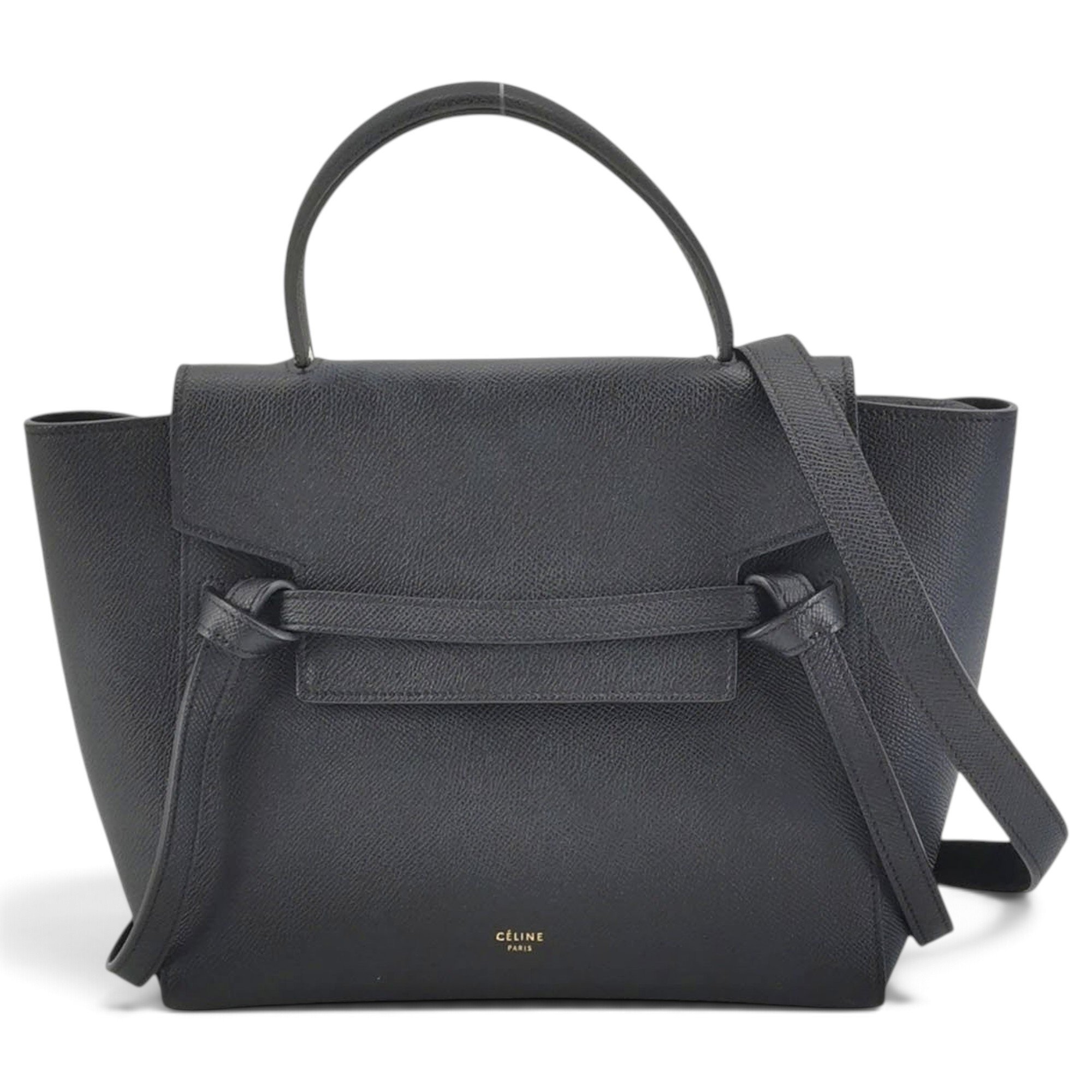 Belt leather handbag