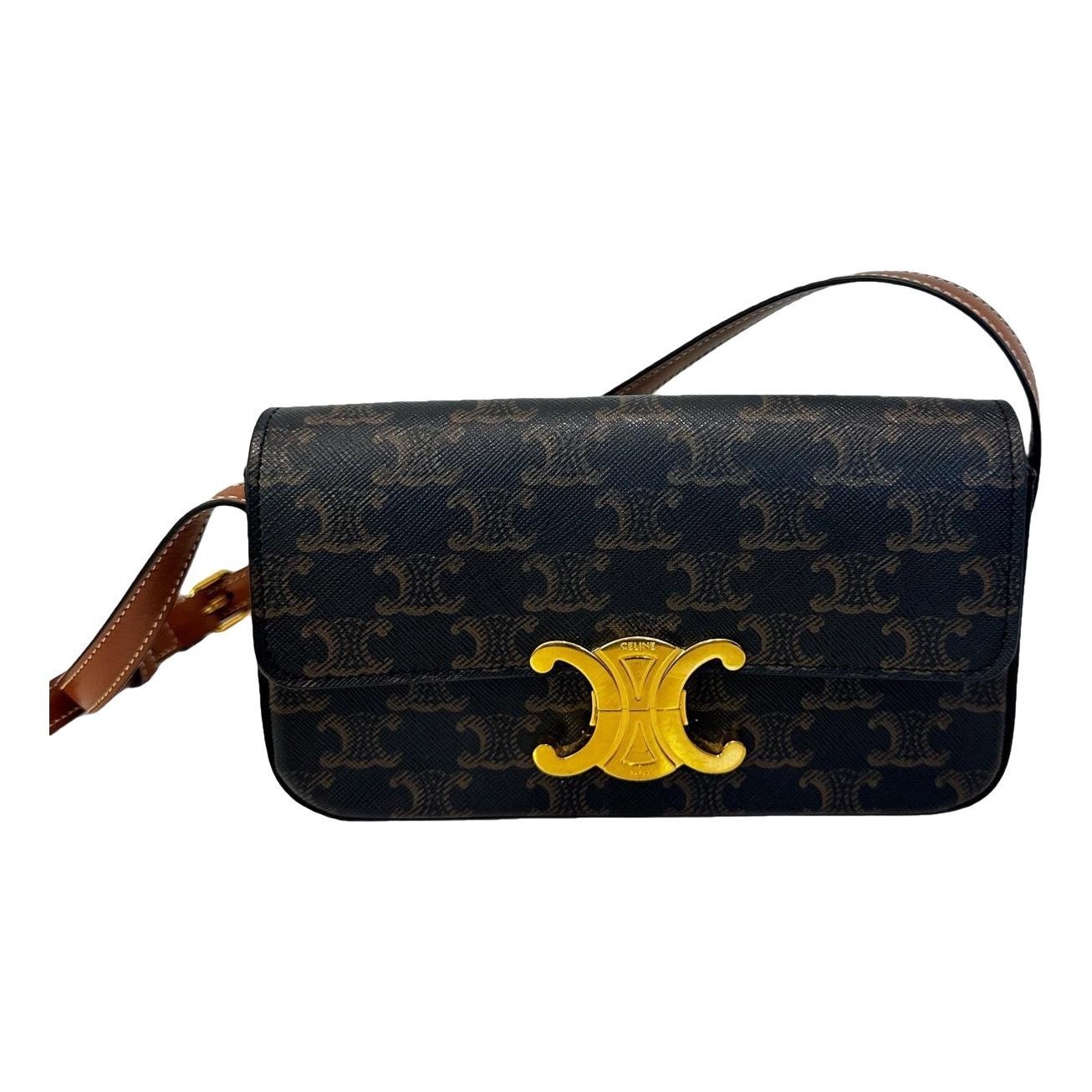 Triomphe Long cloth handbag