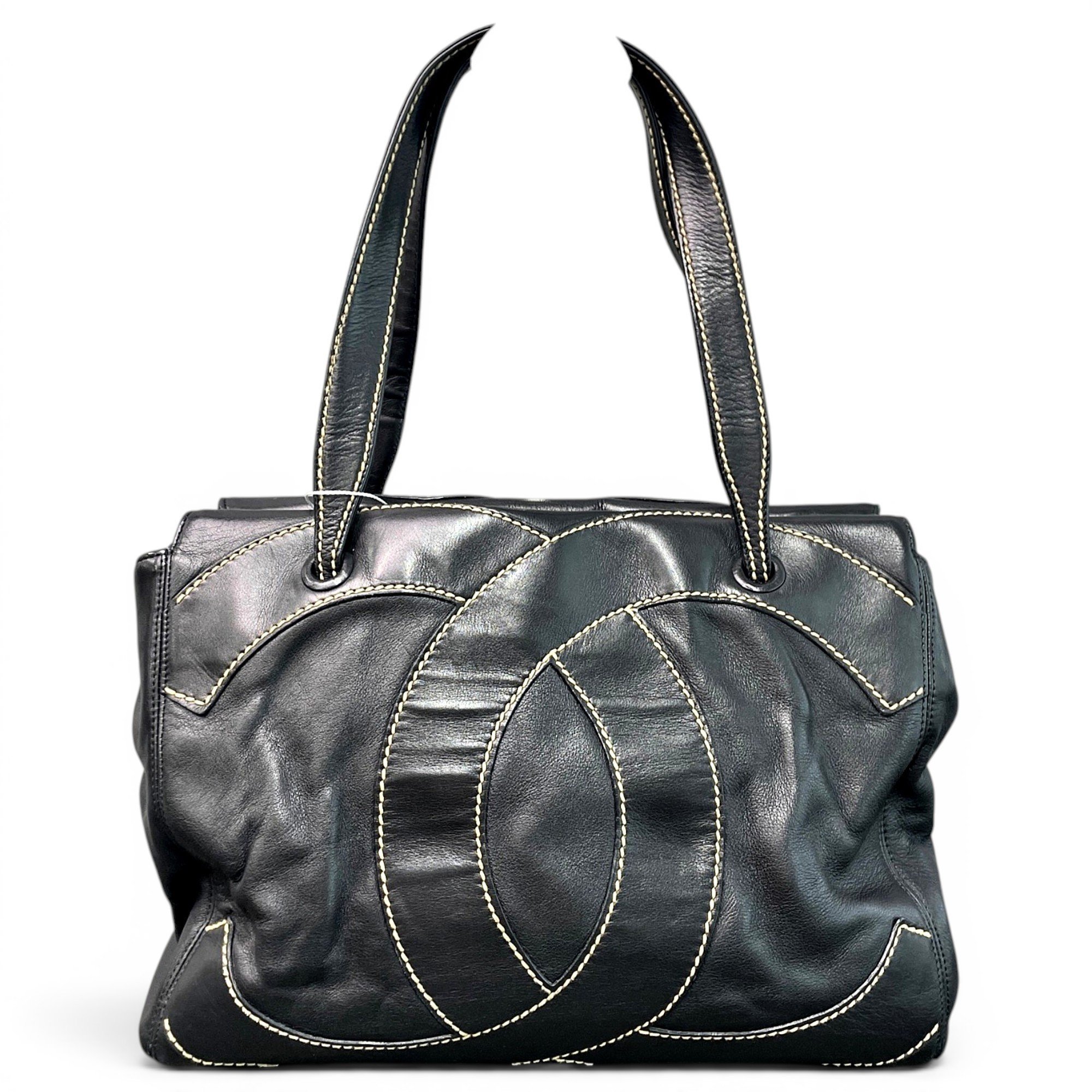 Grand shopping leather tote