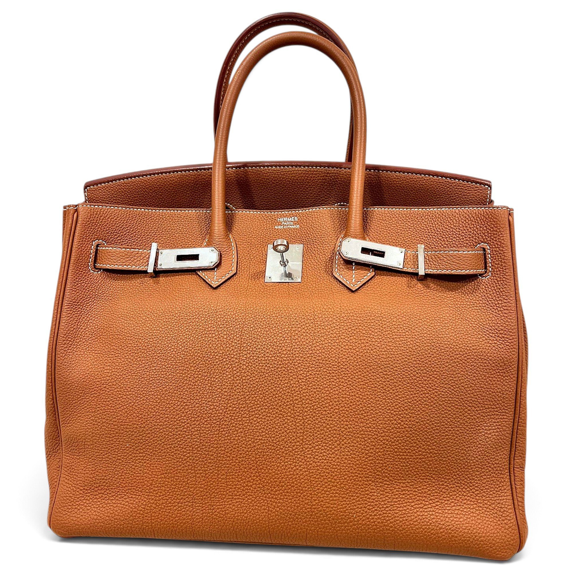 Birkin 35 leather handbag
