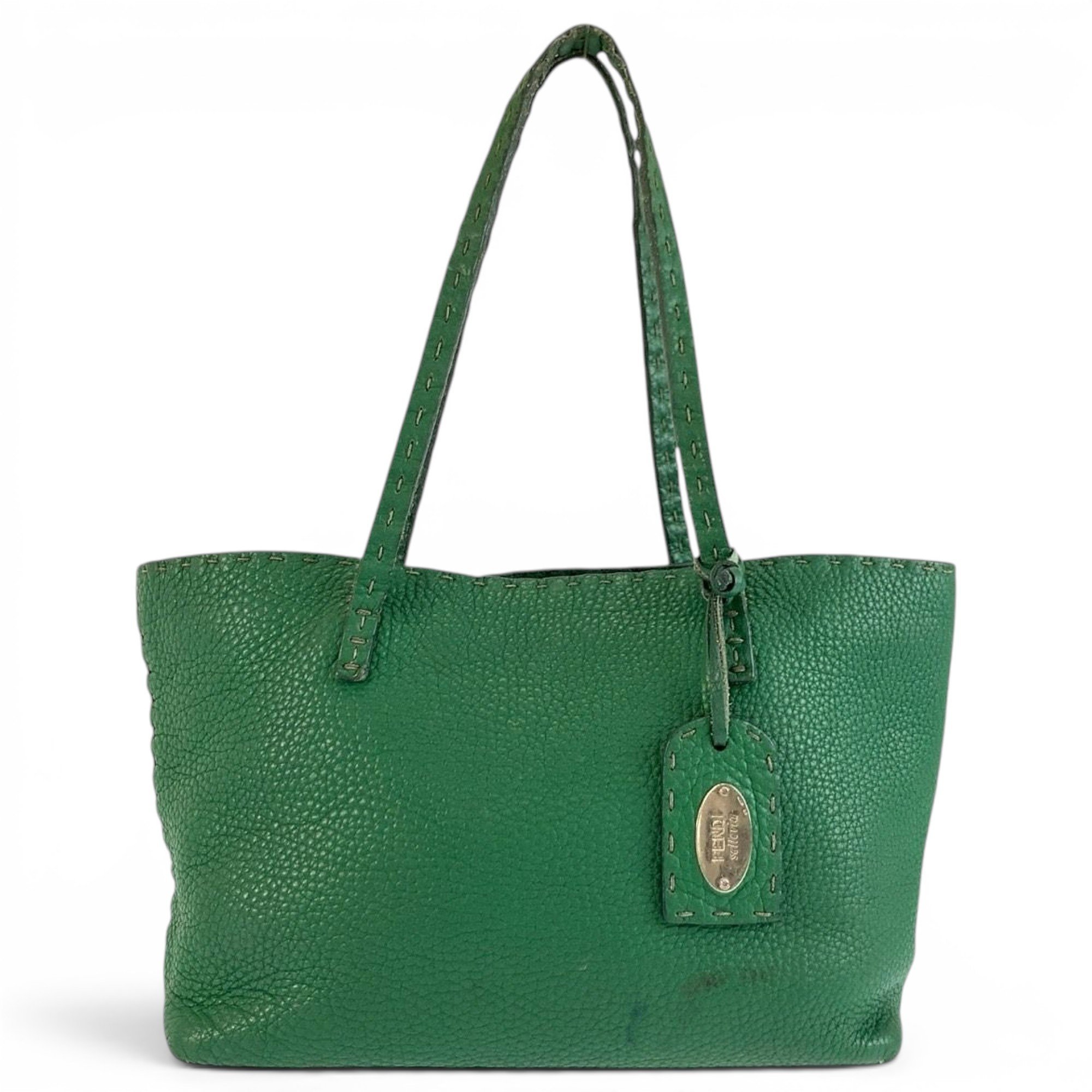 Pocket leather tote