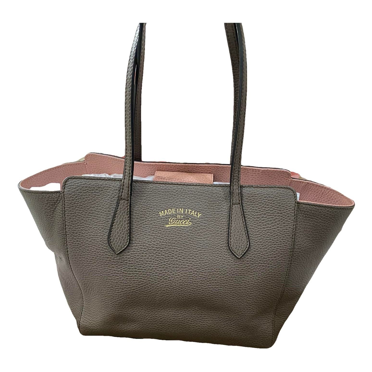 Swing leather tote