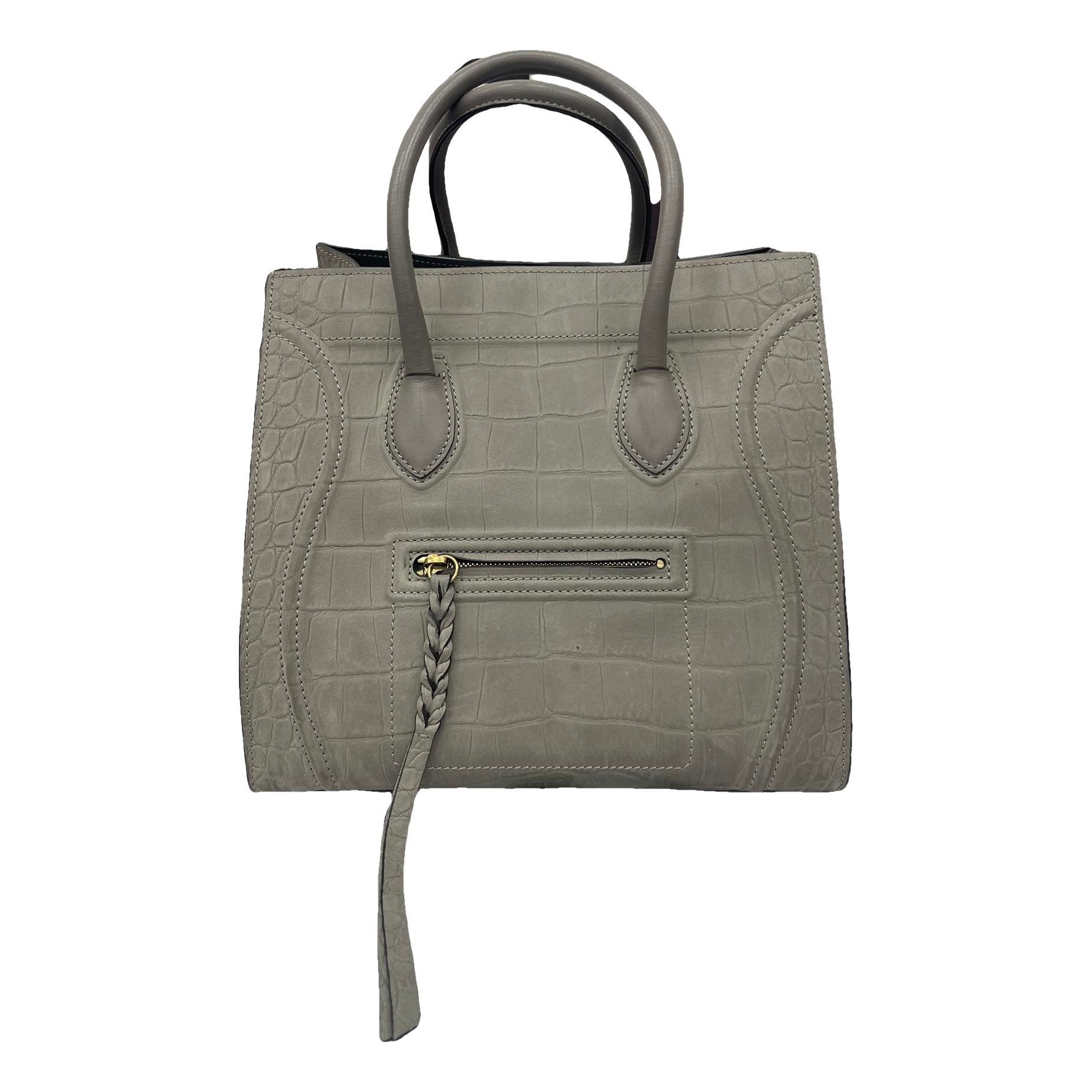 Luggage leather handbag