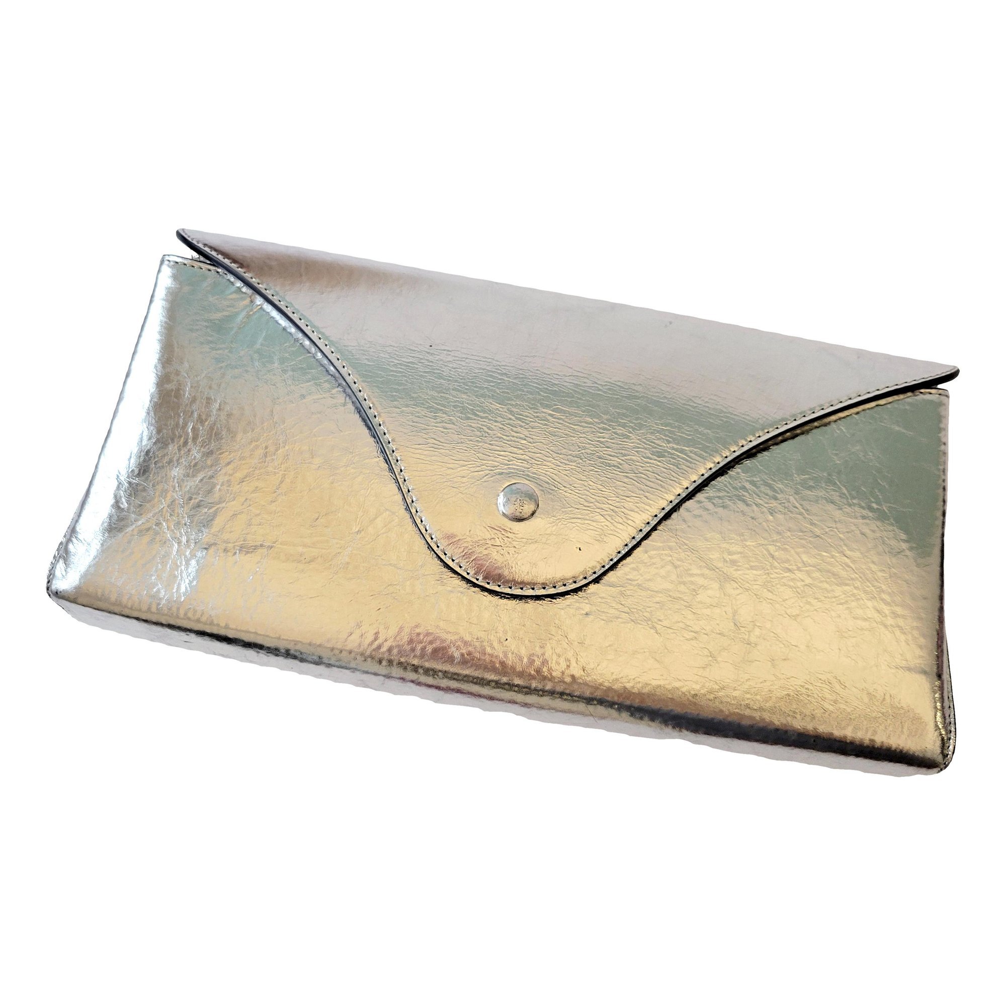 Leather clutch bag