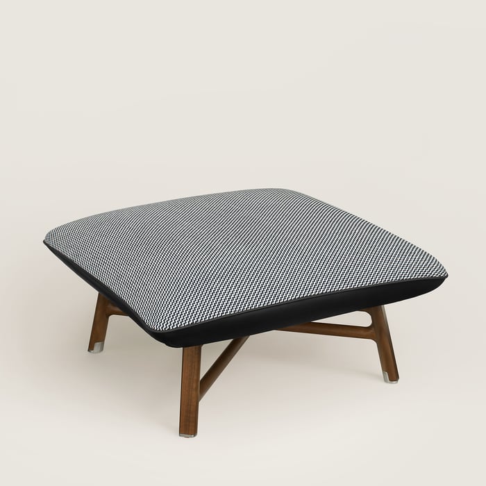Les Necessaires d'Hermès "Carre d'Assise" Low Stool, Medium Model