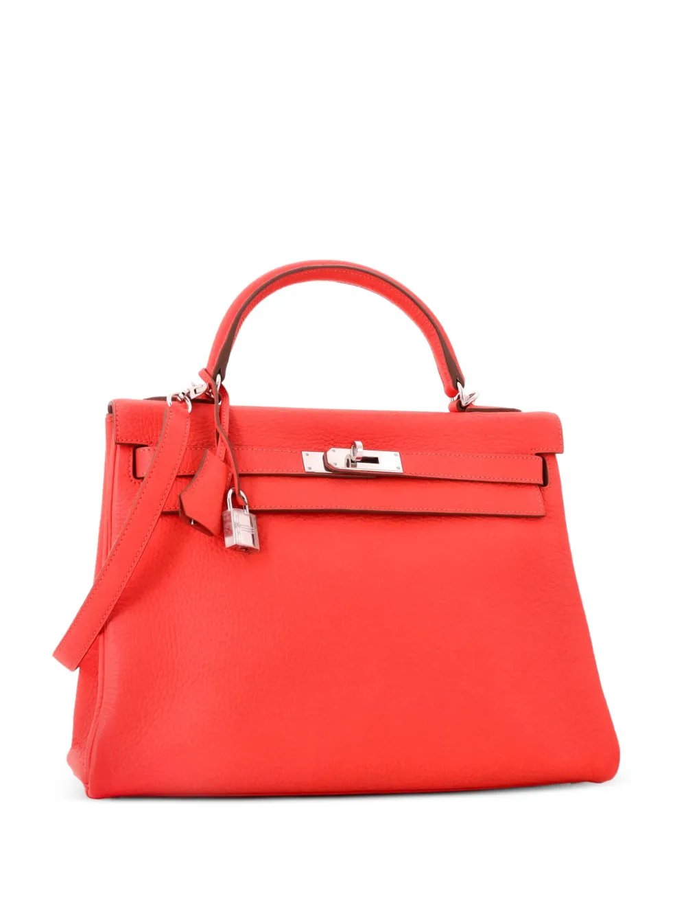 Kelly Handbag Pink Clemence with Palladium Hardware 32 satchel