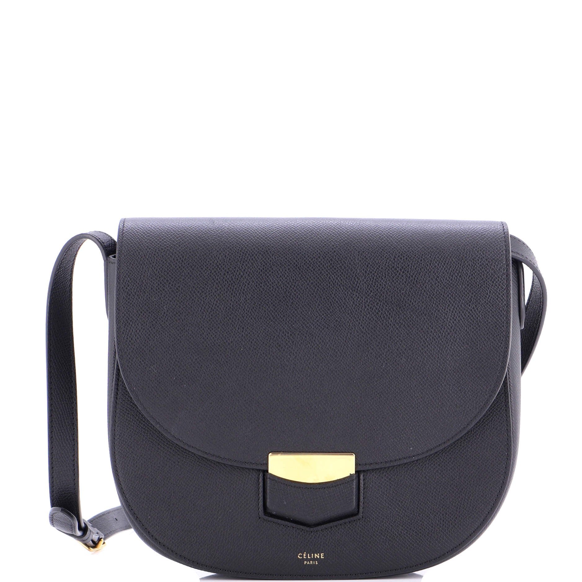 Celine Trotteur Crossbody Bag Grainy Leather Medium