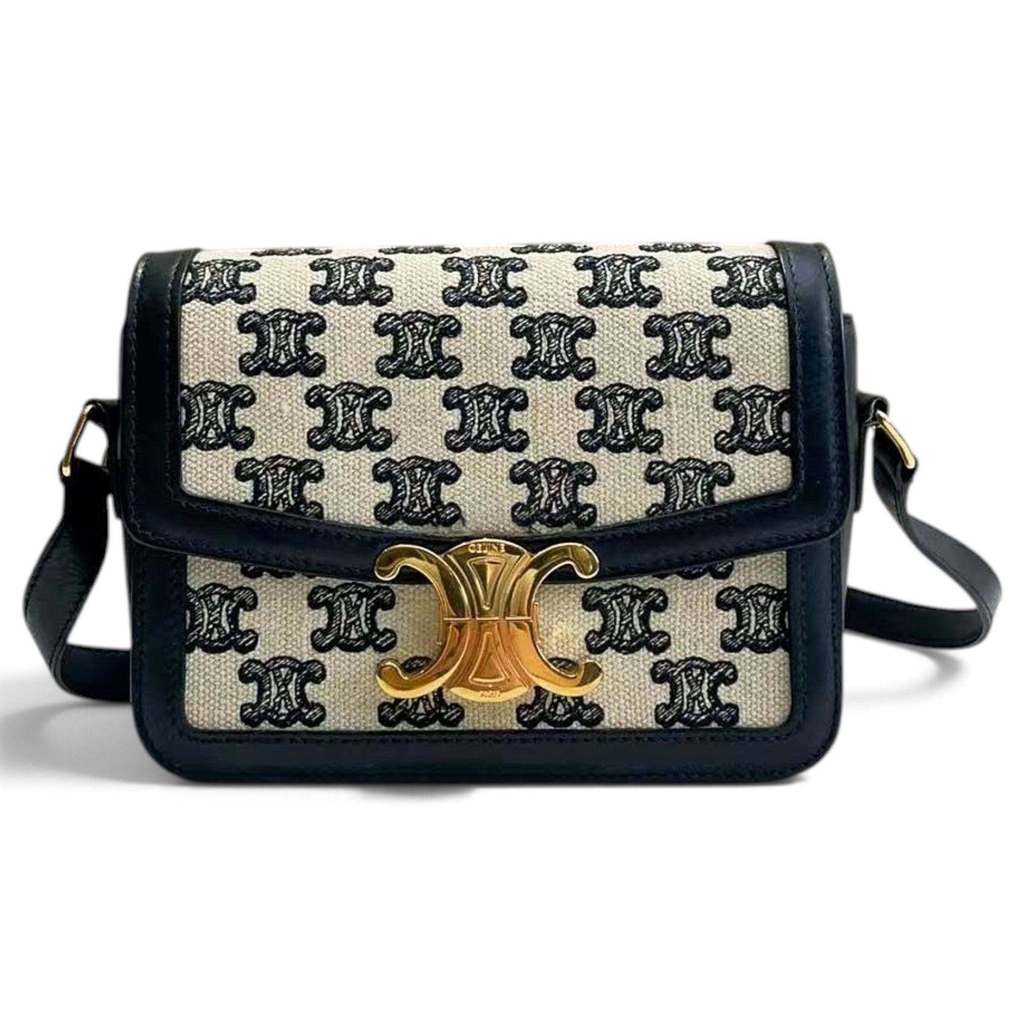 Triomphe leather handbag