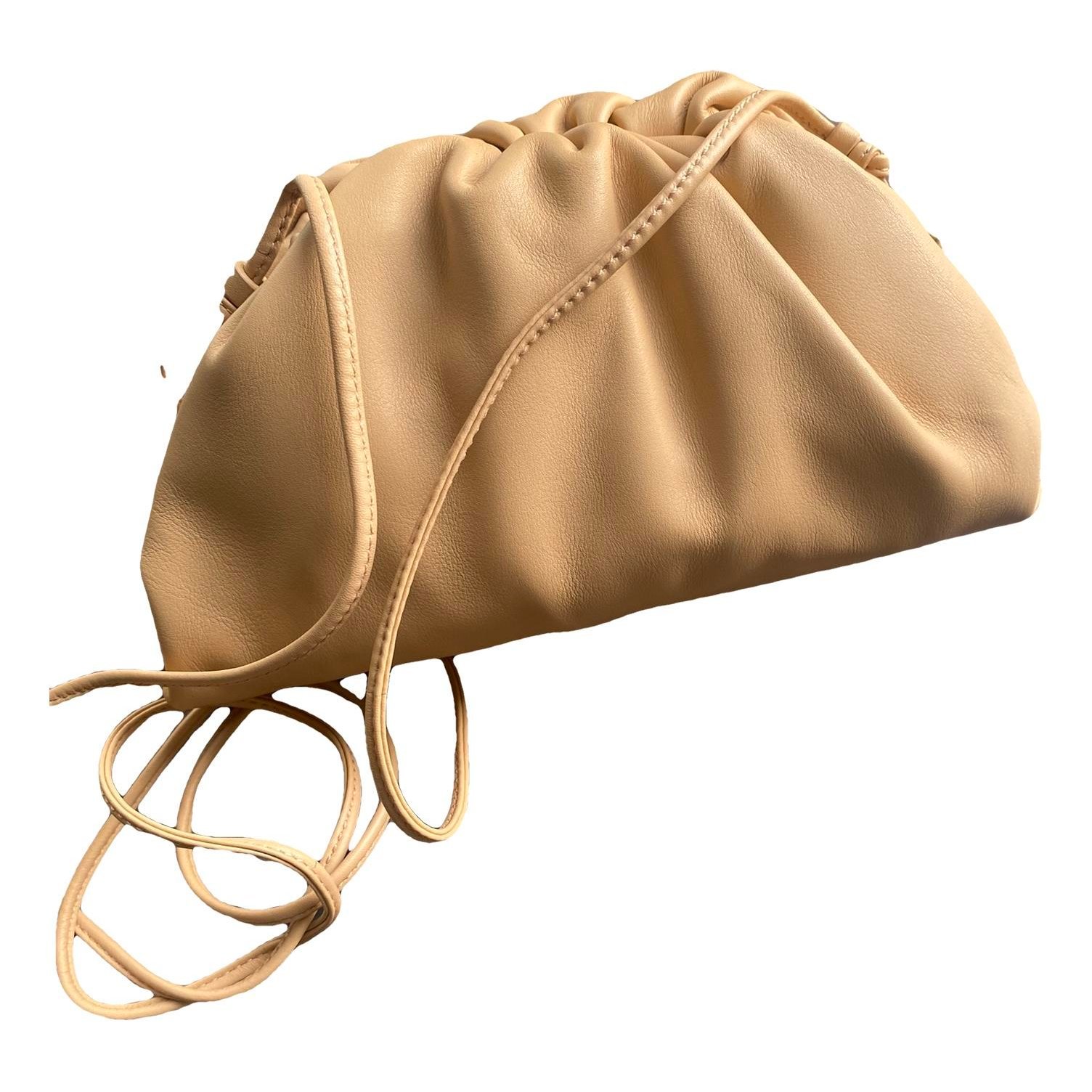 Pouch leather clutch bag