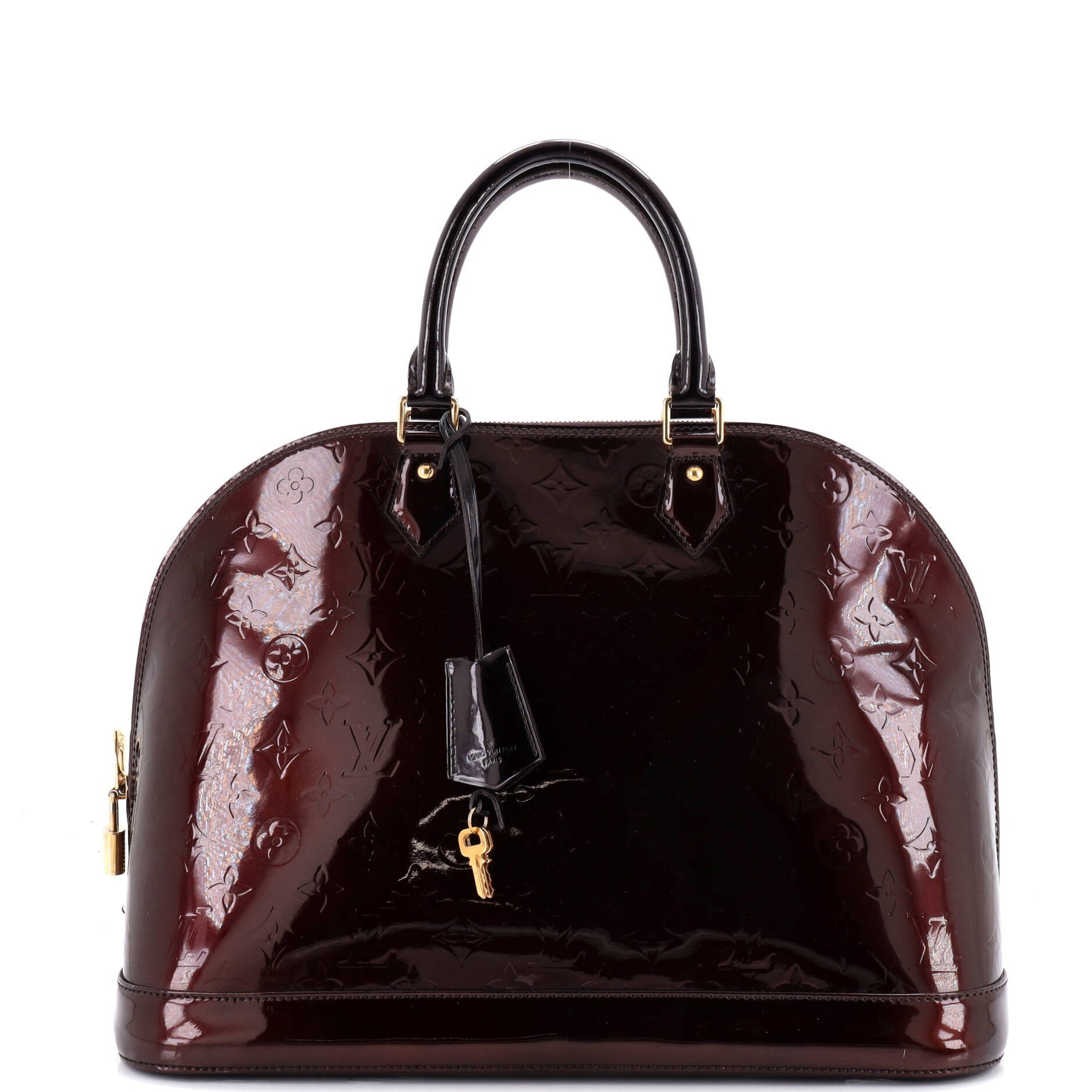 Alma Handbag Monogram Vernis GM