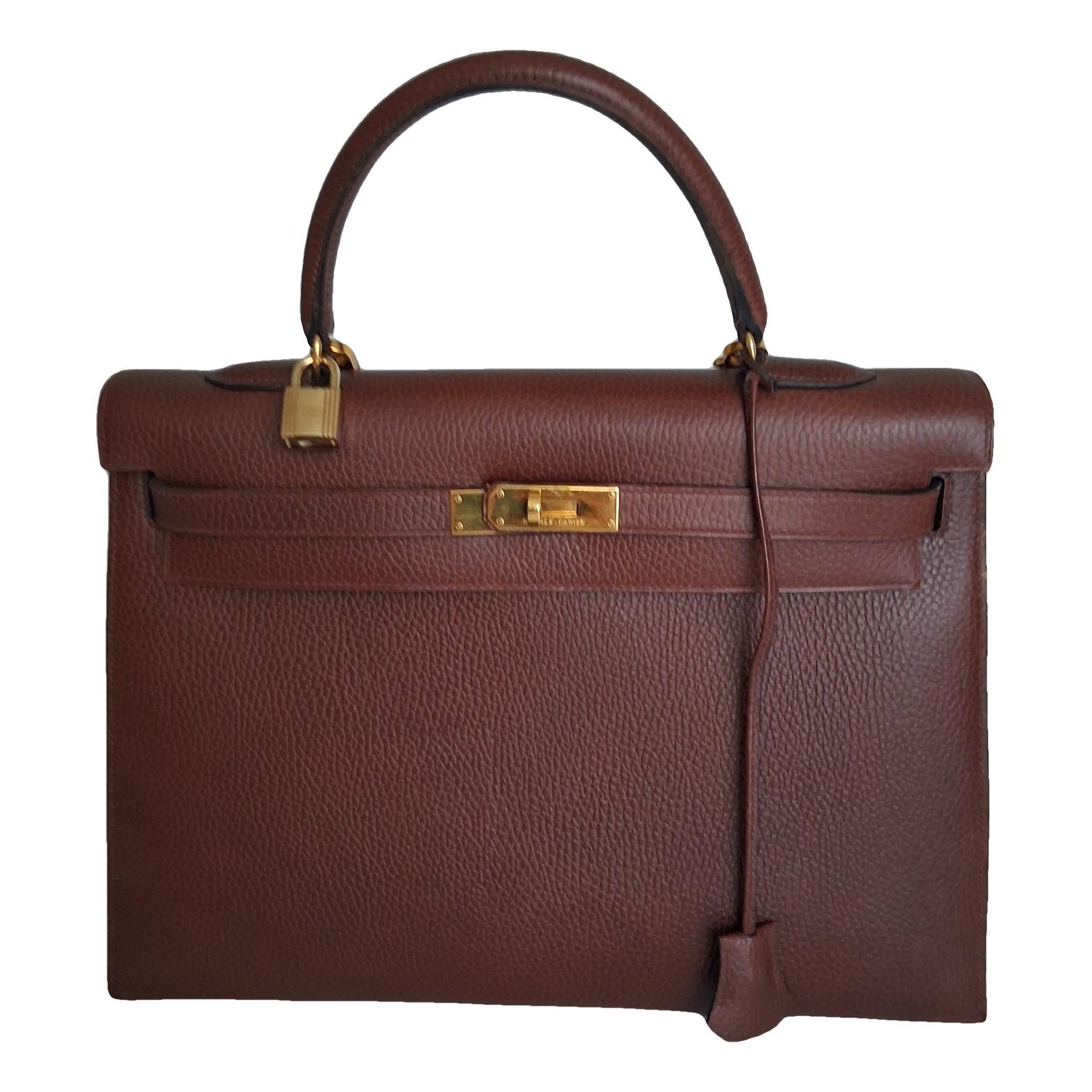 Hermes Kelly 35 Handbag Clemence Leather 1986
