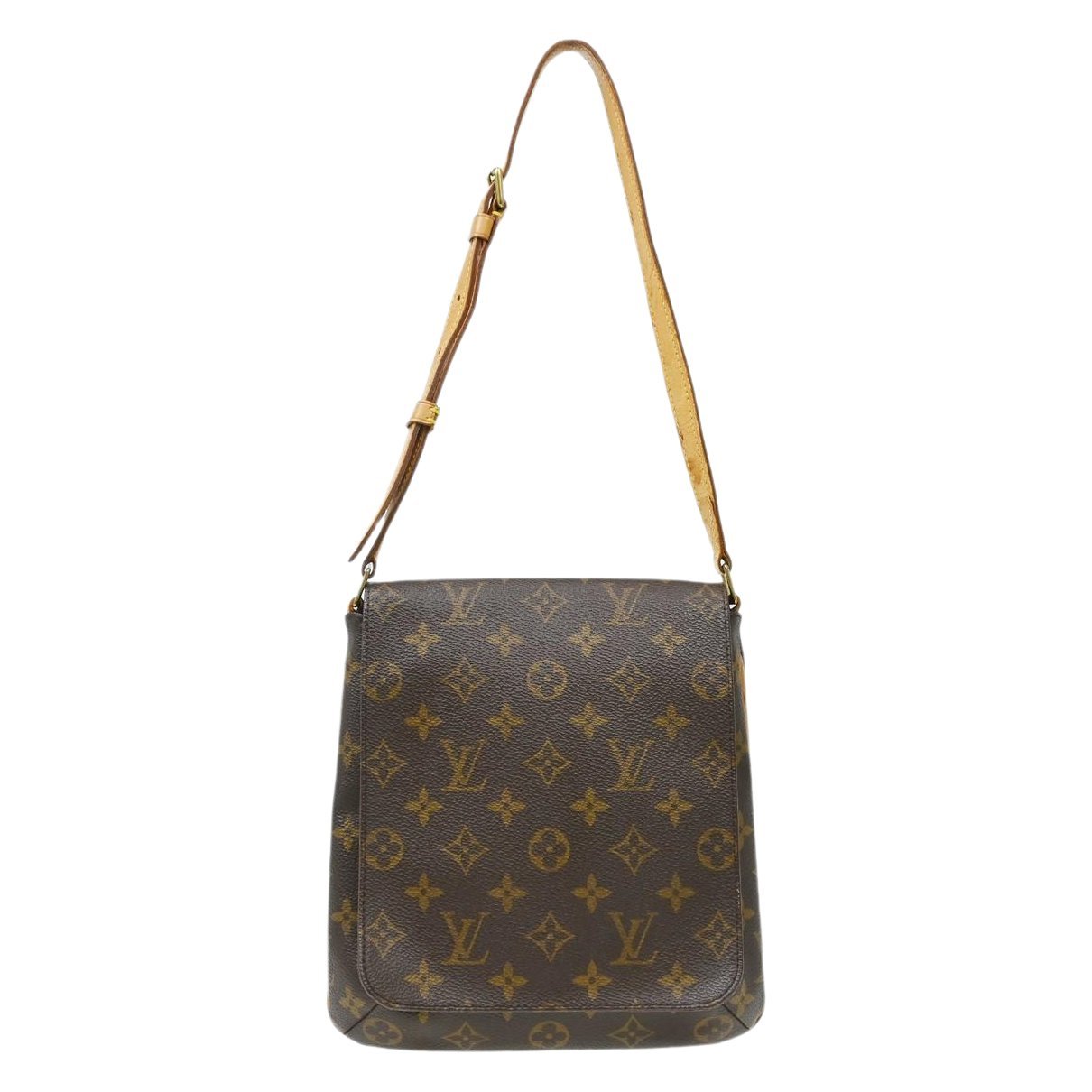 Musette cloth handbag