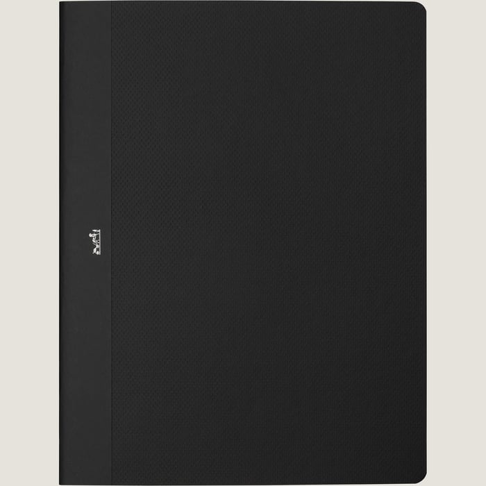 Noir Carnet Ligné Grain d'H MM