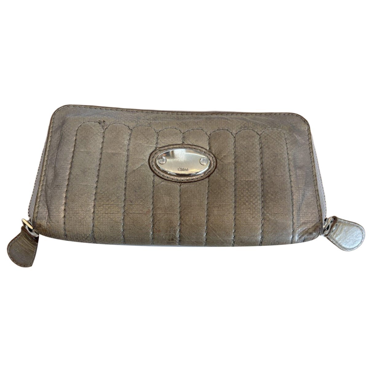 Leather clutch bag