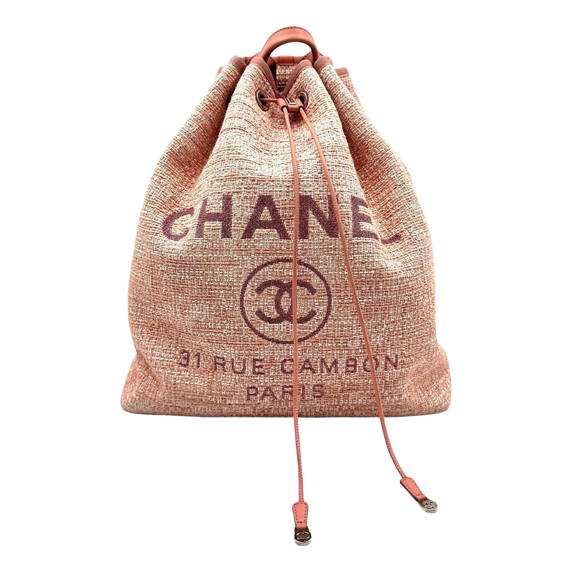 Deauville tweed backpack
