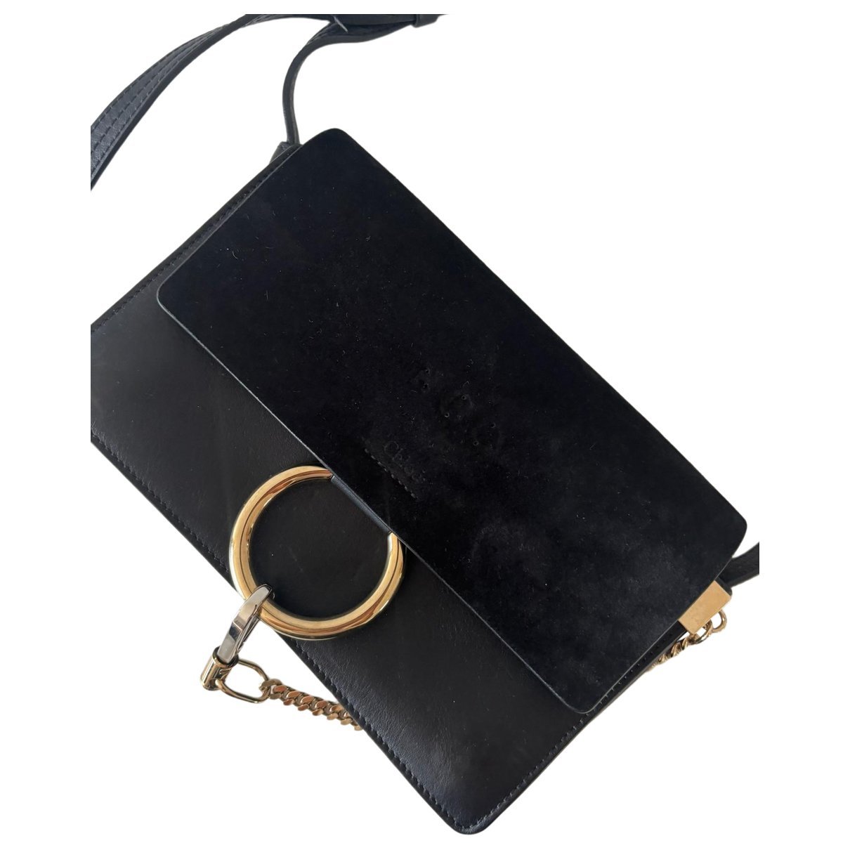 Leather clutch bag