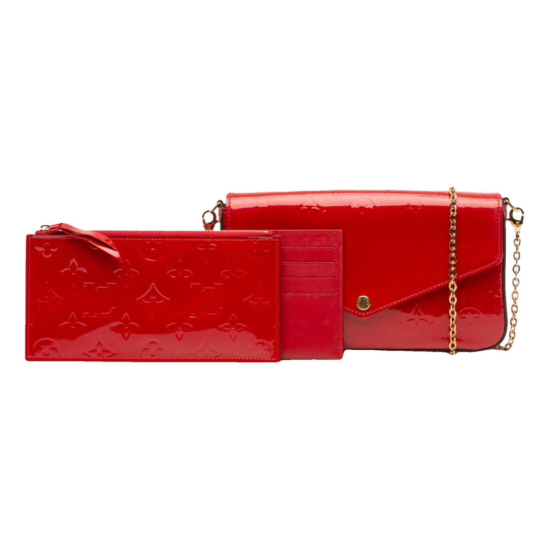 Patent leather clutch bag