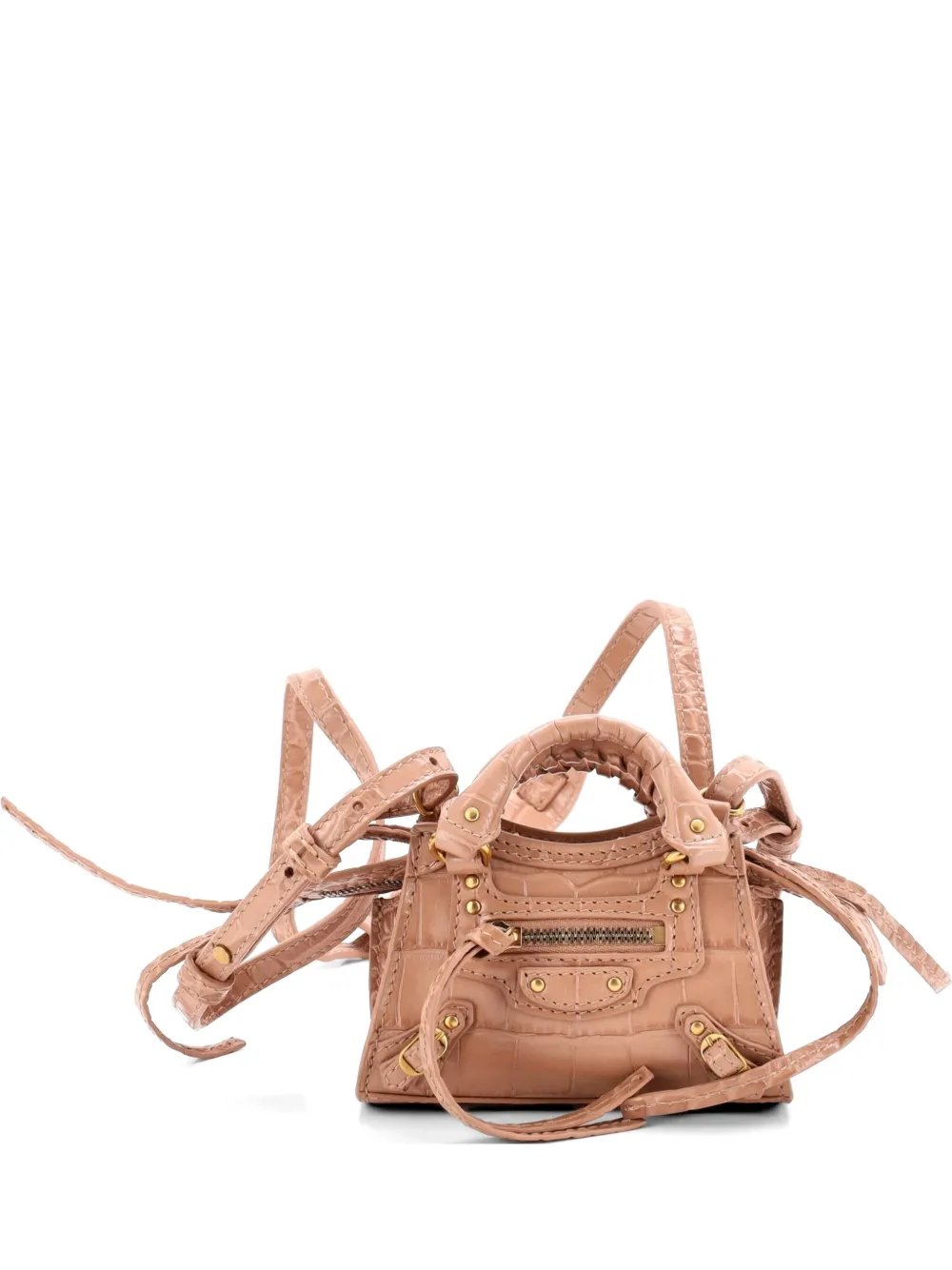 Neo Classic City Bag Crocodile Embossed Leather Super Nano crossbody bag