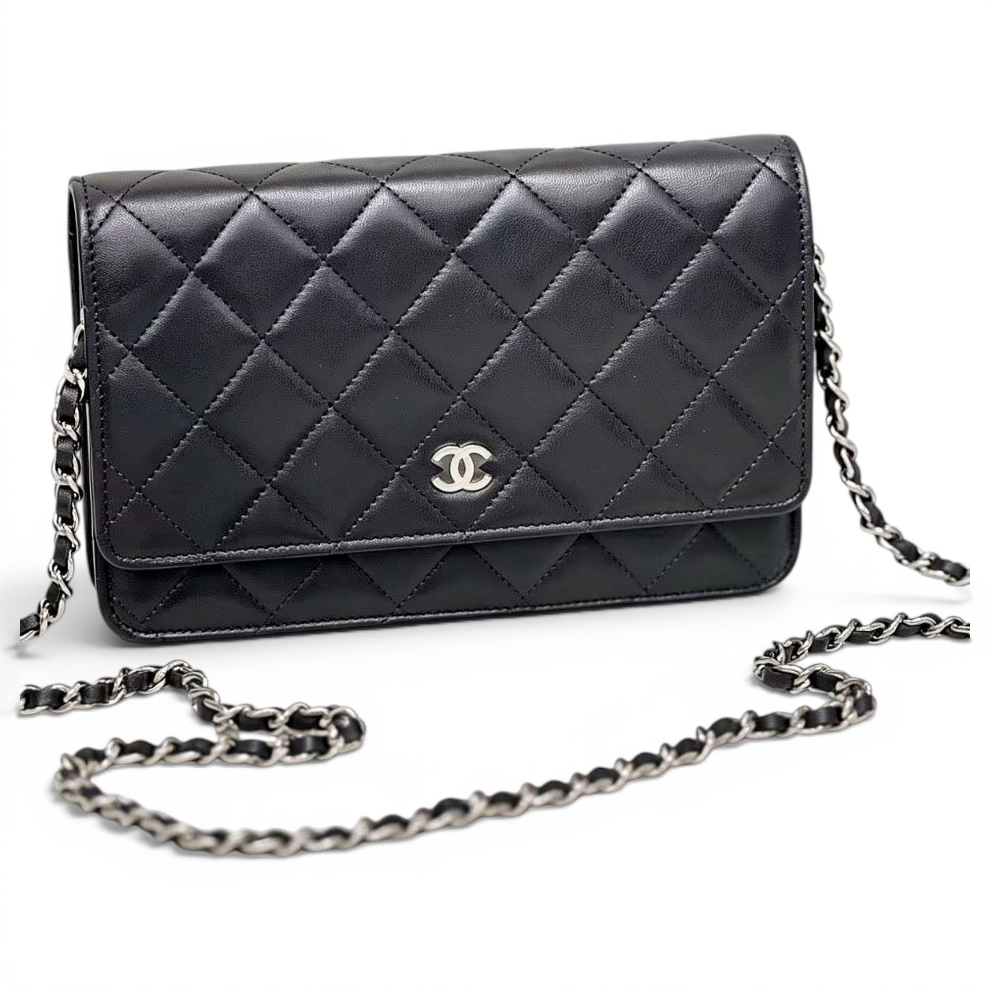 Wallet On Chain Timeless/Classique leather handbag