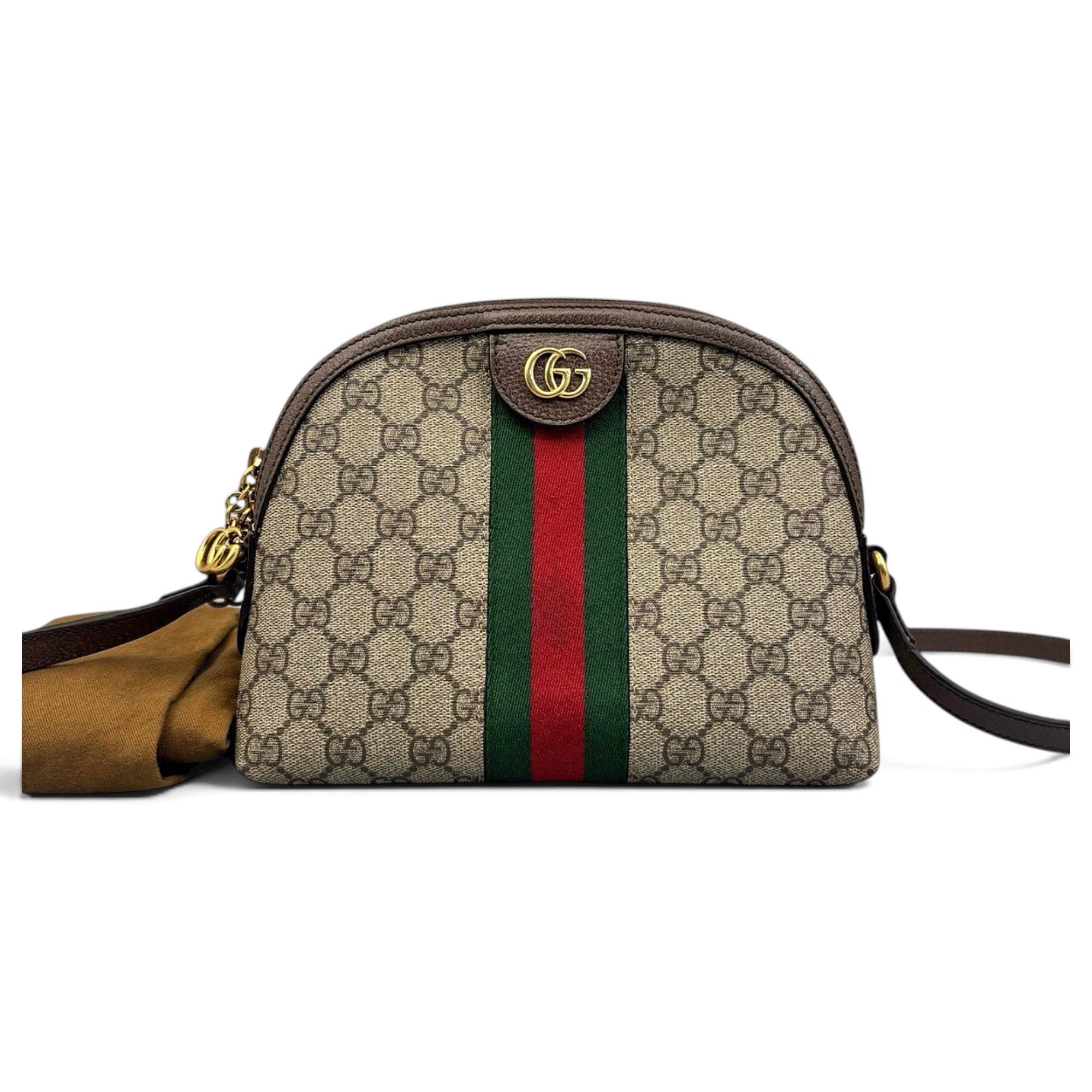 Ophidia Dome leather handbag