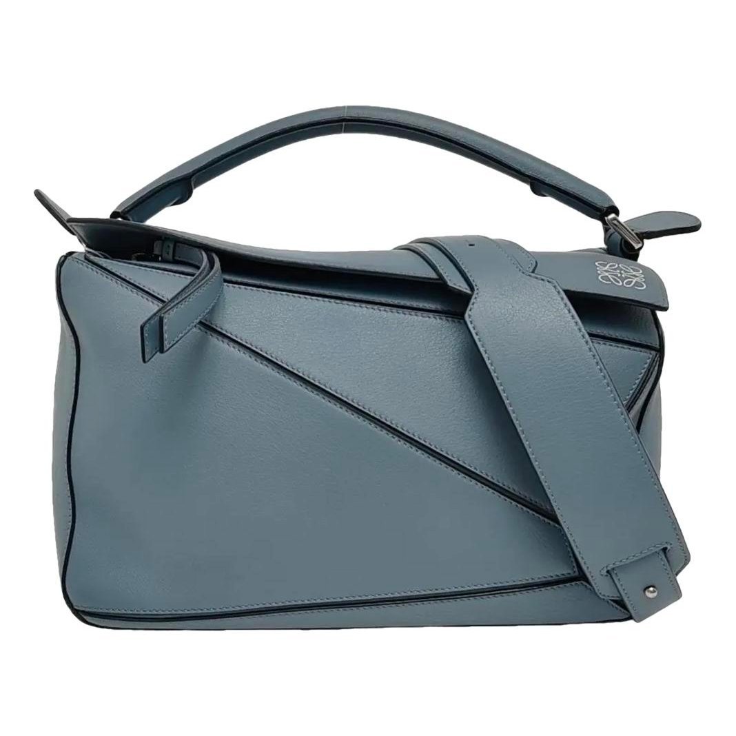 Puzzle leather crossbody bag