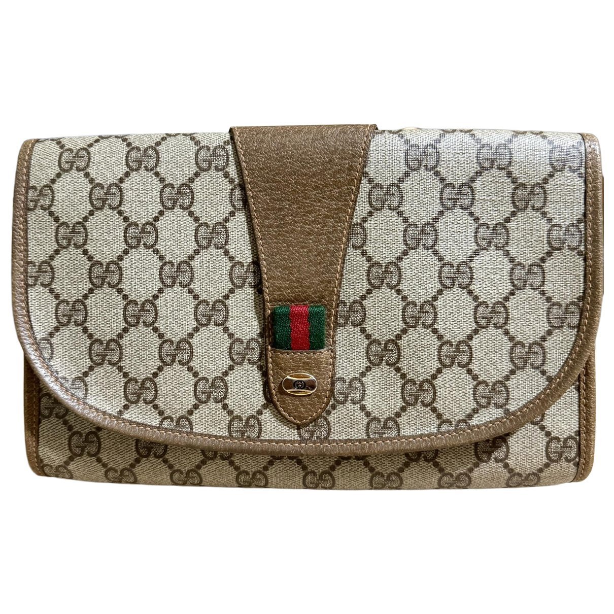 Leather clutch bag