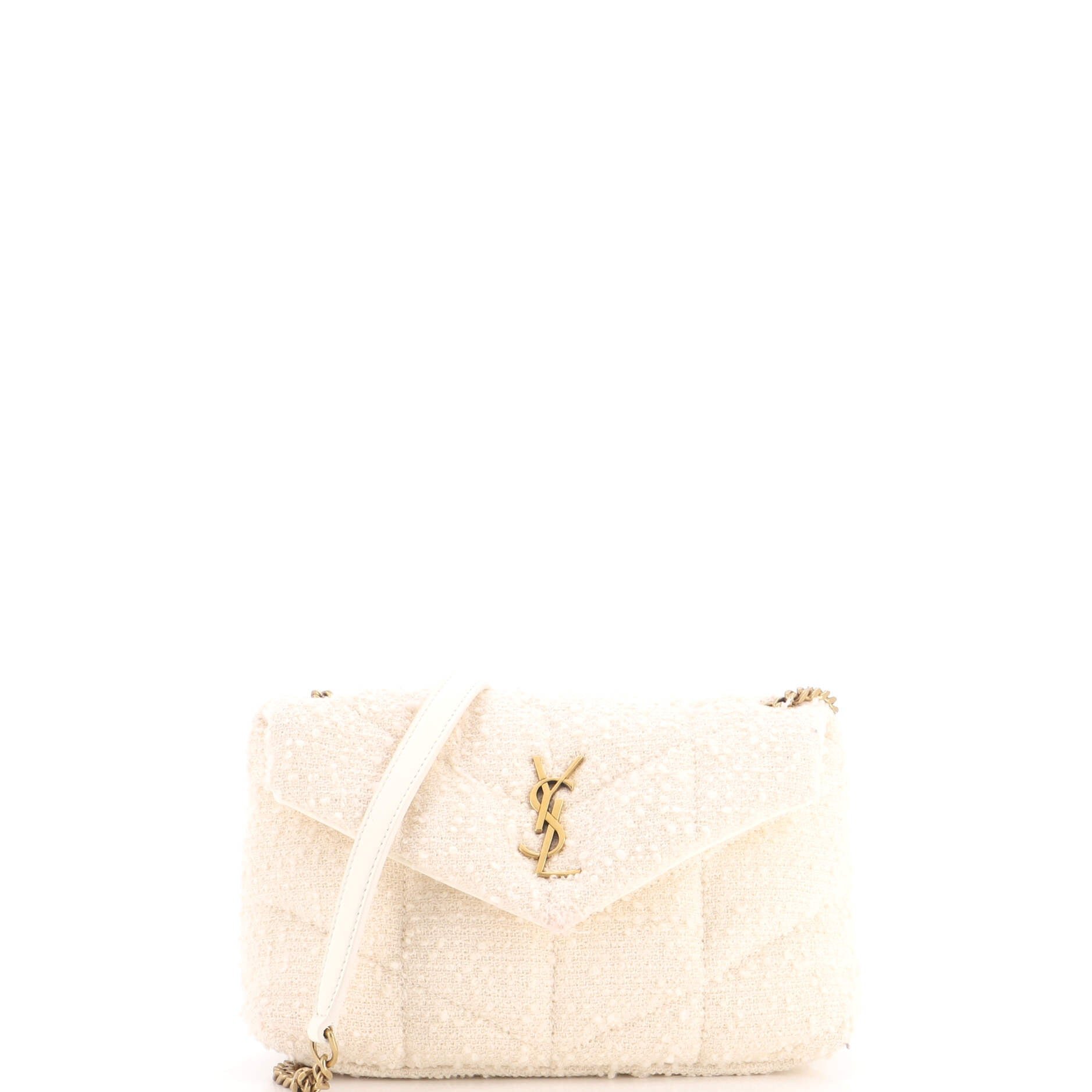 Loulou Puffer Shoulder Bag Quilted Tweed Mini