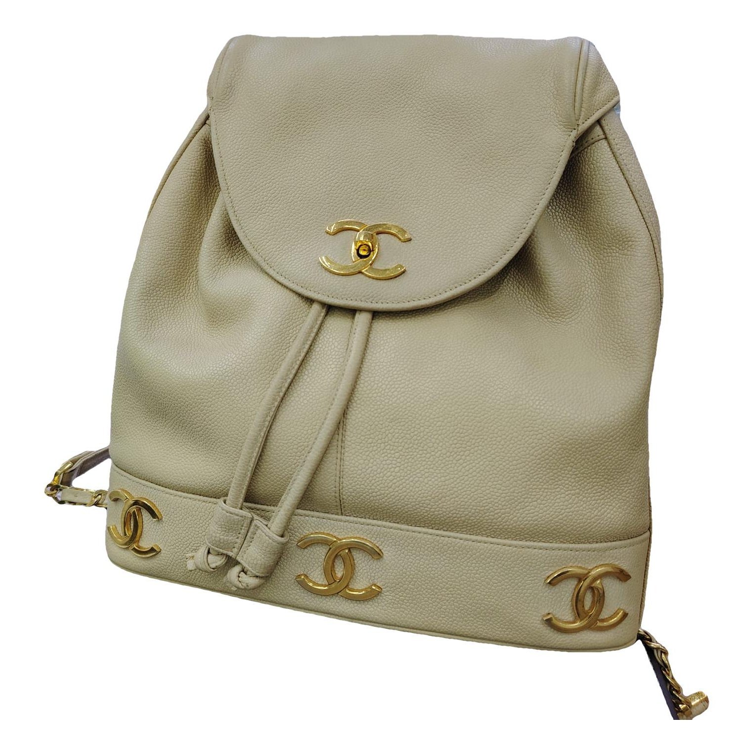 Leather backpack