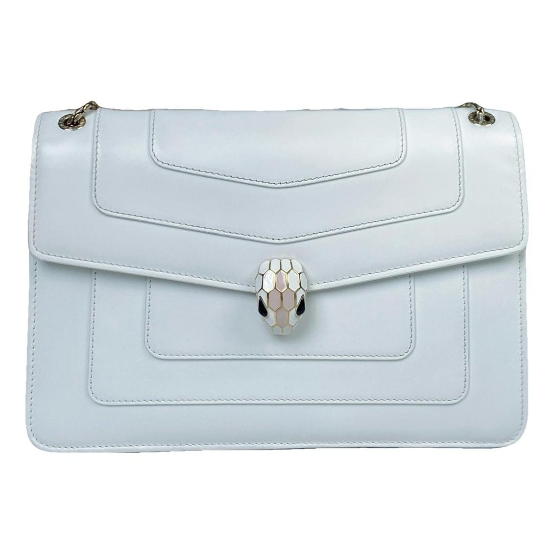 Serpenti leather handbag