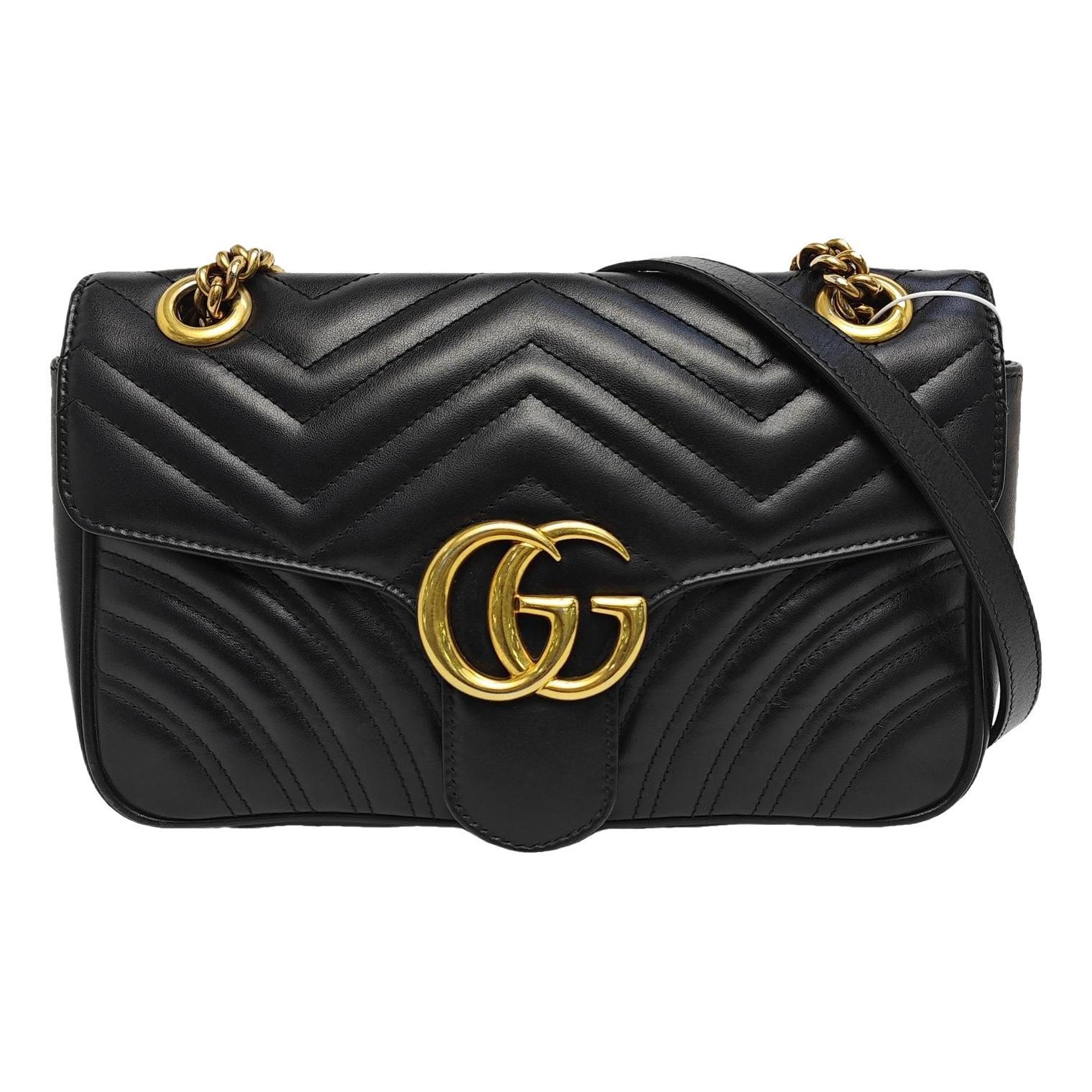 GG Marmont Flap leather crossbody bag