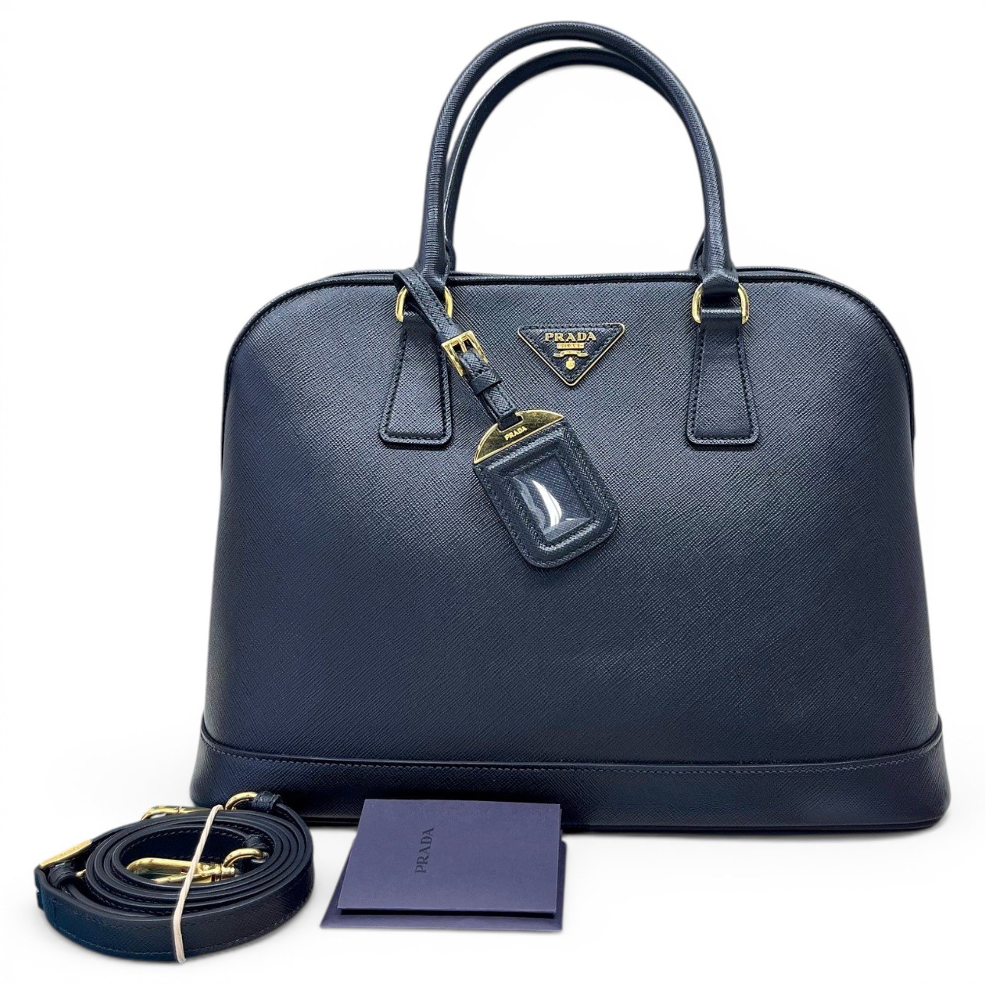 Promenade leather clutch bag
