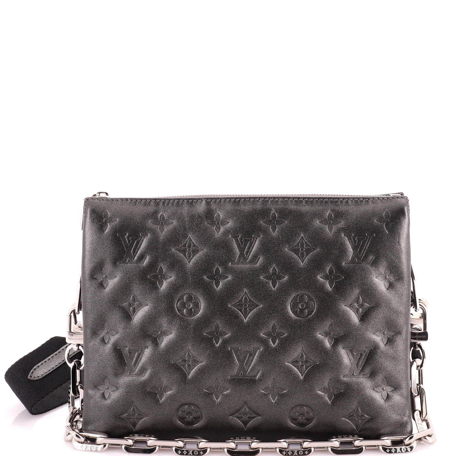 Coussin leather crossbody bag