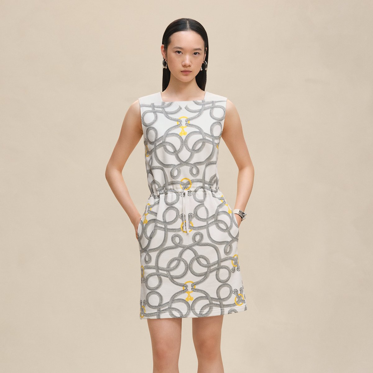 "Palefroi Remix" sleeveless dress