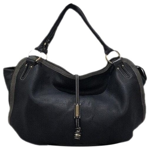 Leather clutch bag