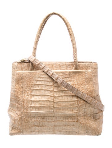 Embossed Leather Shoulder Bag
