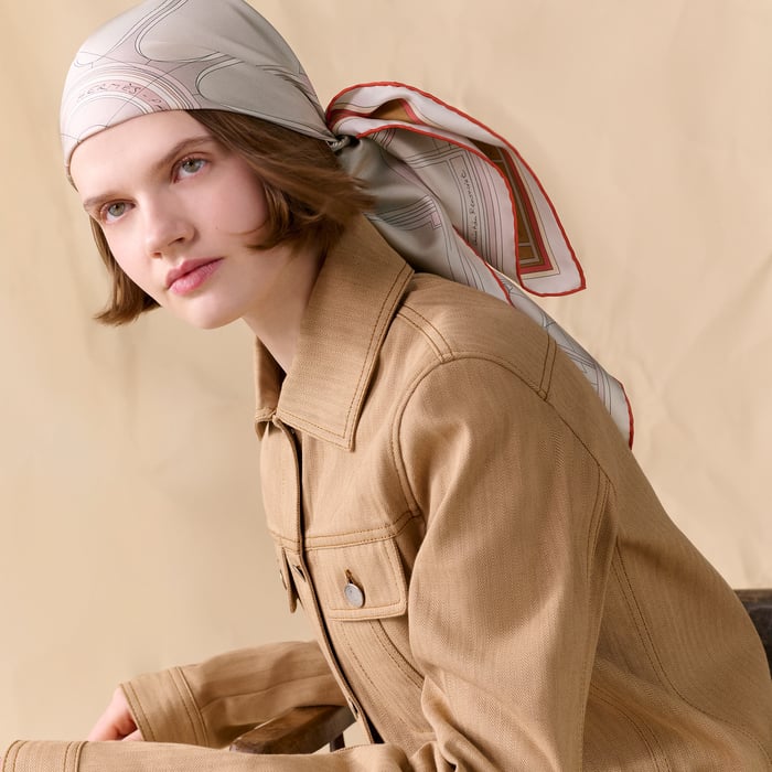 Petit Duc Double Face Scarf 90