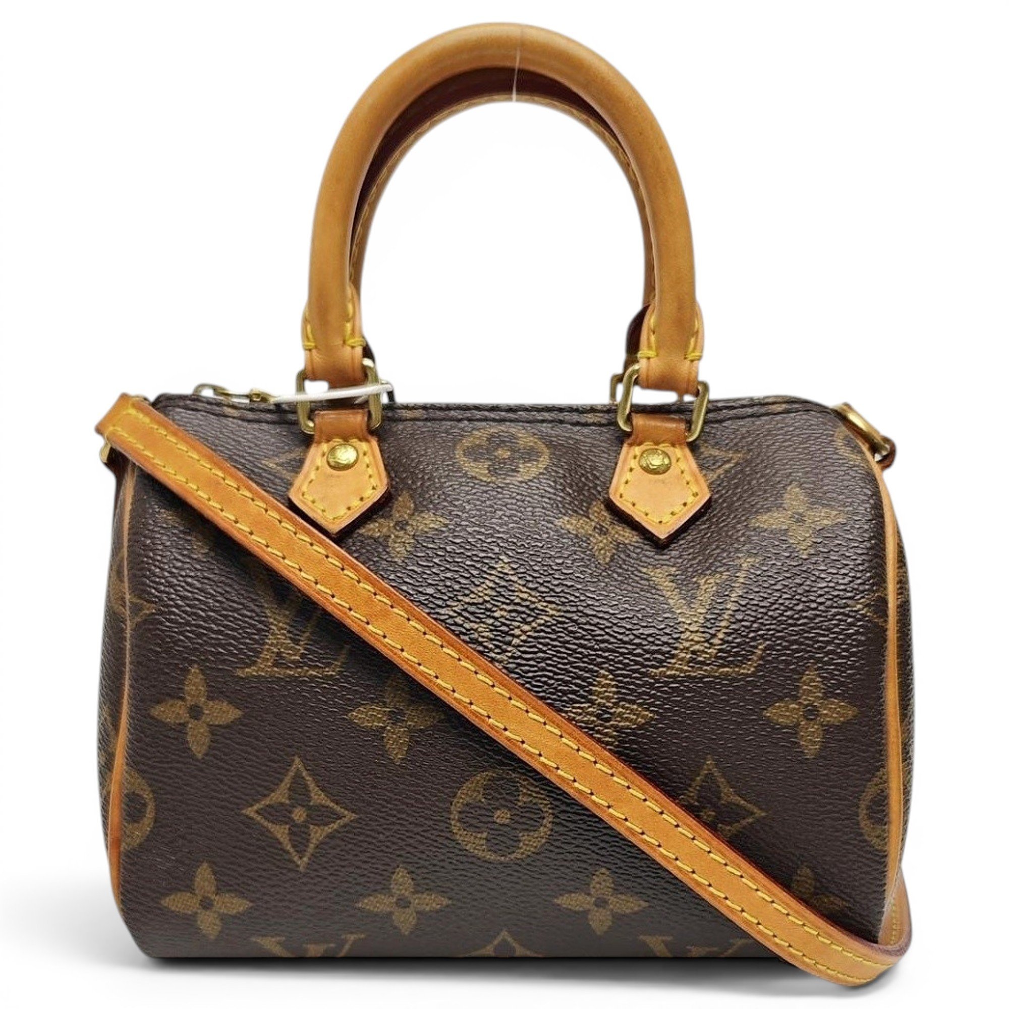 Louis Vuitton Nano Speedy / Mini HL leather handbag