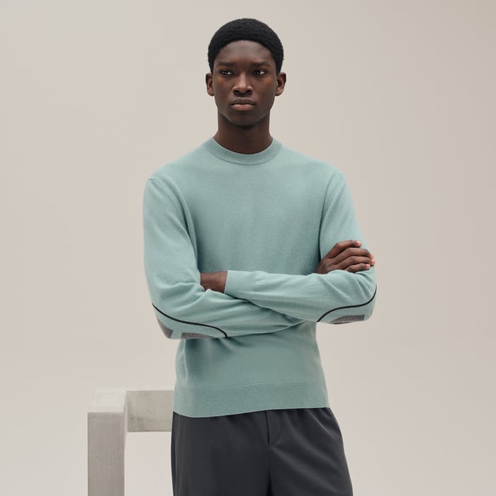 Céladon Cashmere "Maillon Chaine d'Ancre" Crewneck Sweater